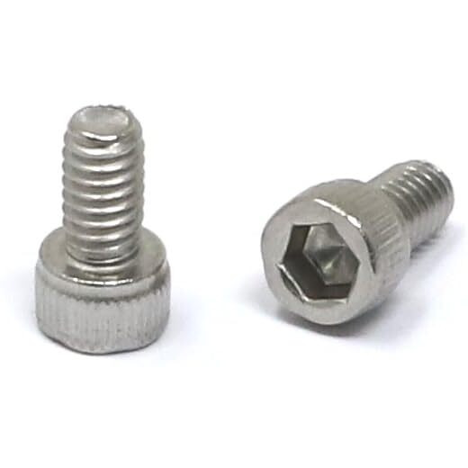 Iexcell 100 Pcs 8-32 X 5/16"" Stainless Steel 304 Hex Socket Head Cap Screws Bolts Kit