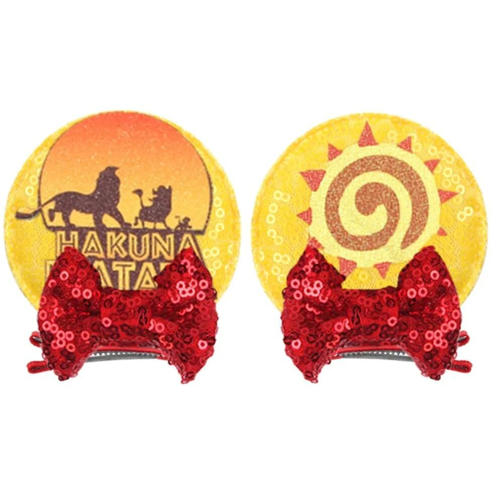 Clgift Minnie Baby Ears - Toddler Headband With Lion King Hair Clip