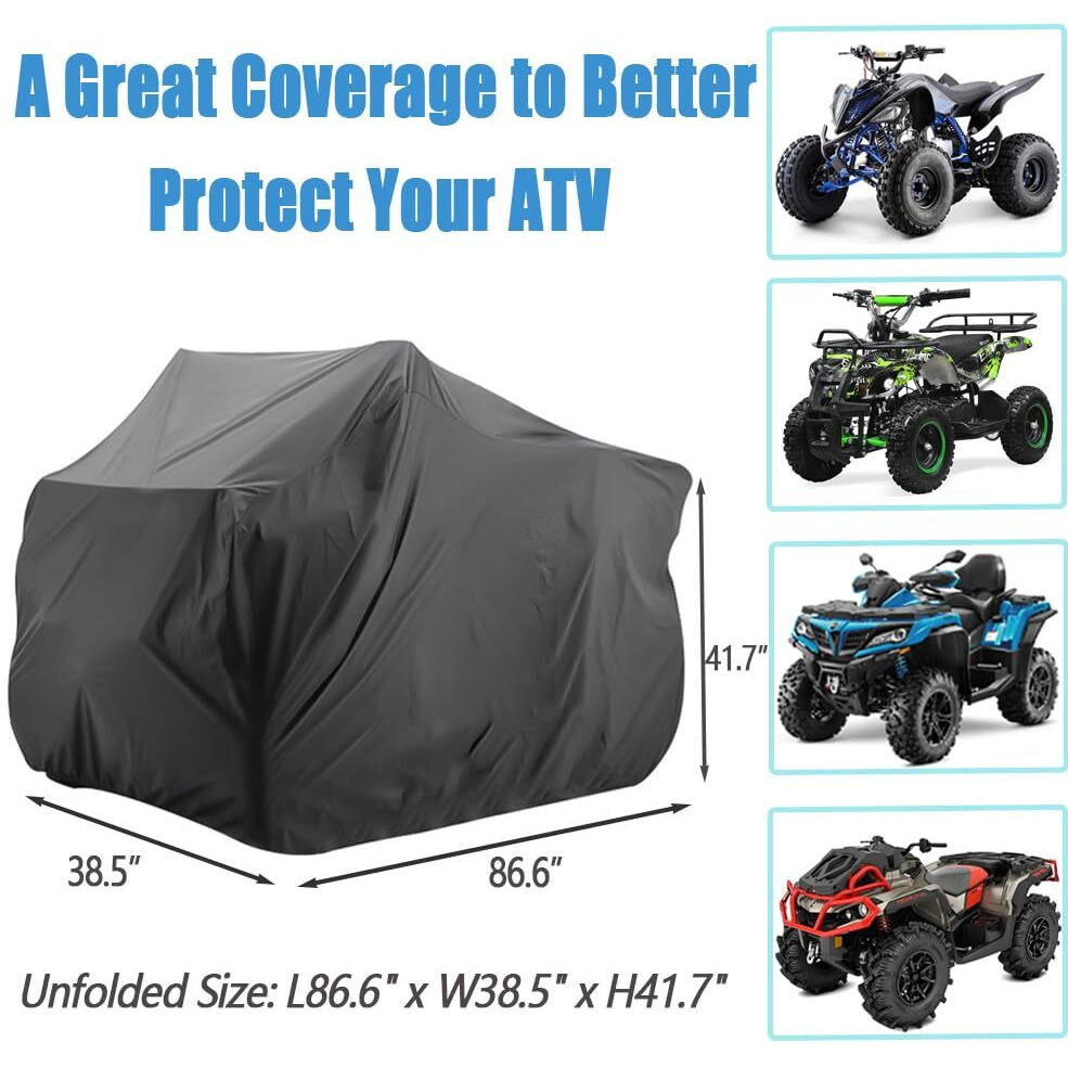 Atv Covers Waterproof 4 Wheeler Covers Quad Covers Used For Polaris Yamaha Suzuki Honda Kawasaki Kart