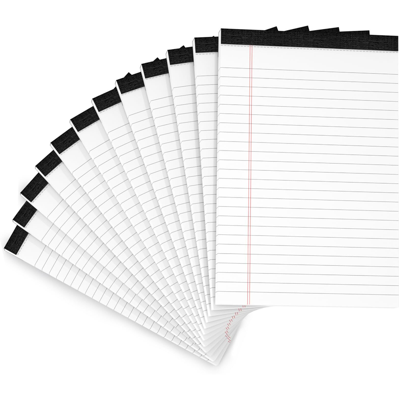 12 Pack Note Pads 5X8 Small Legal Pads White Notepads 5X8 Inch 80 Gsm Paper Pads With 30 Sheets Per Notepad Small Writing Pads Notebook For Work White Lined Note Pads Small Legal Notepads For School