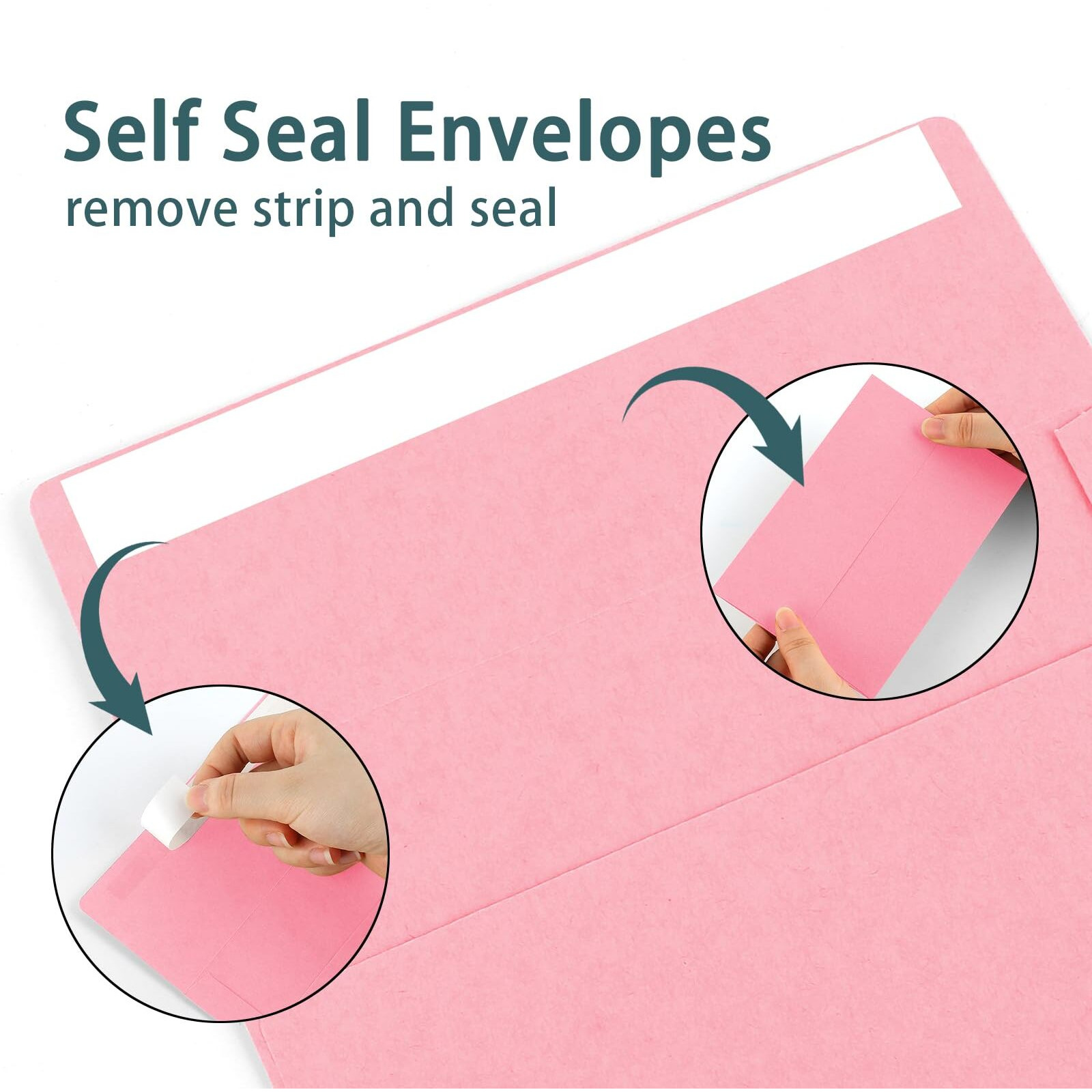 50 Pack 4X6 Envelopes  A4 Pink Envelopes Self Seal  Printable Envelopes For Invitation  Baby Shower  Birthday Party  Wedding  Postcards  Mailing  Greeting Cards