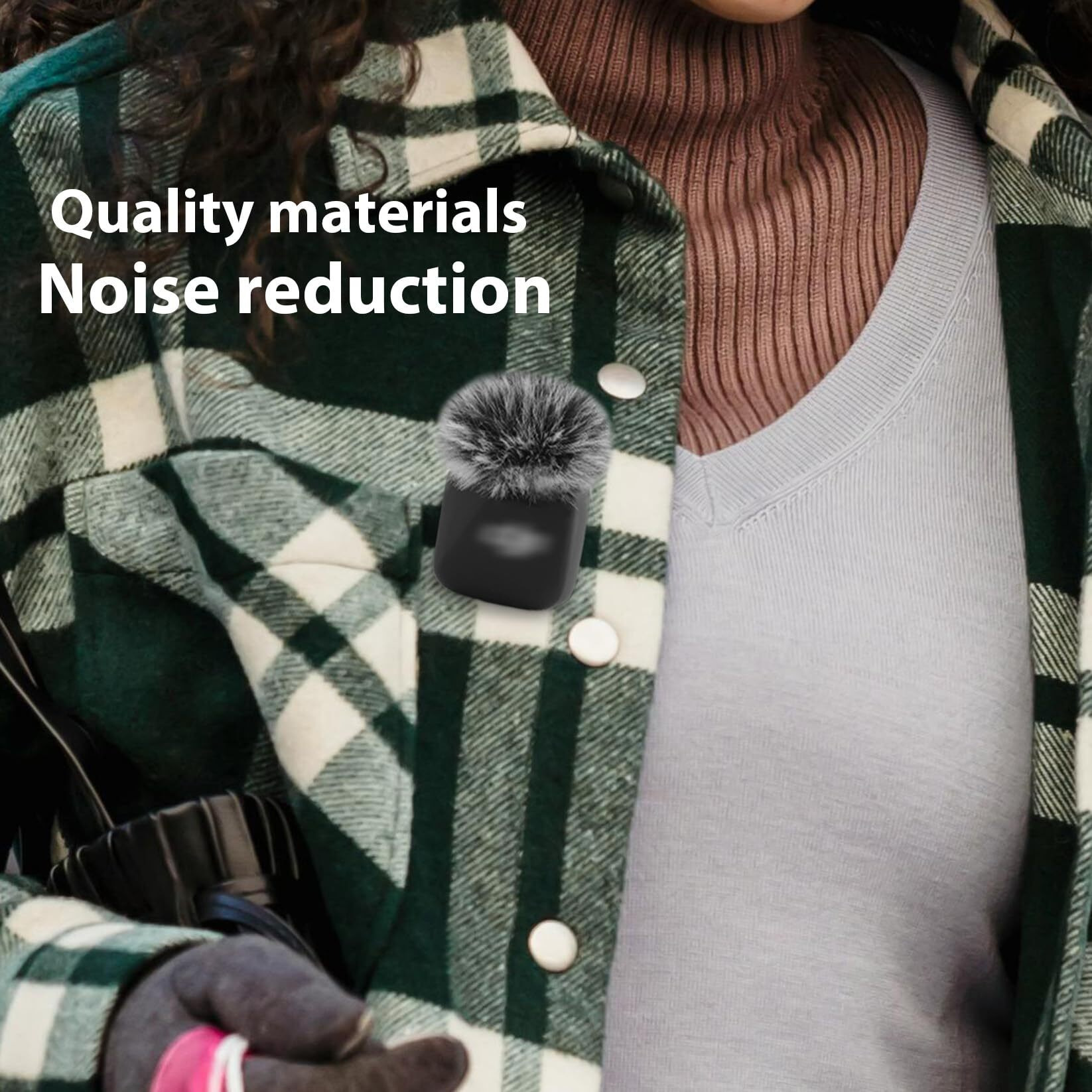 Lefxmophy Windscreen For Dji Mic Mini (2024) Wireless Microphone Furry Wind Muff Deadcat Cover (Not For Dji Mic 1 And 2)  2-Pack Grey