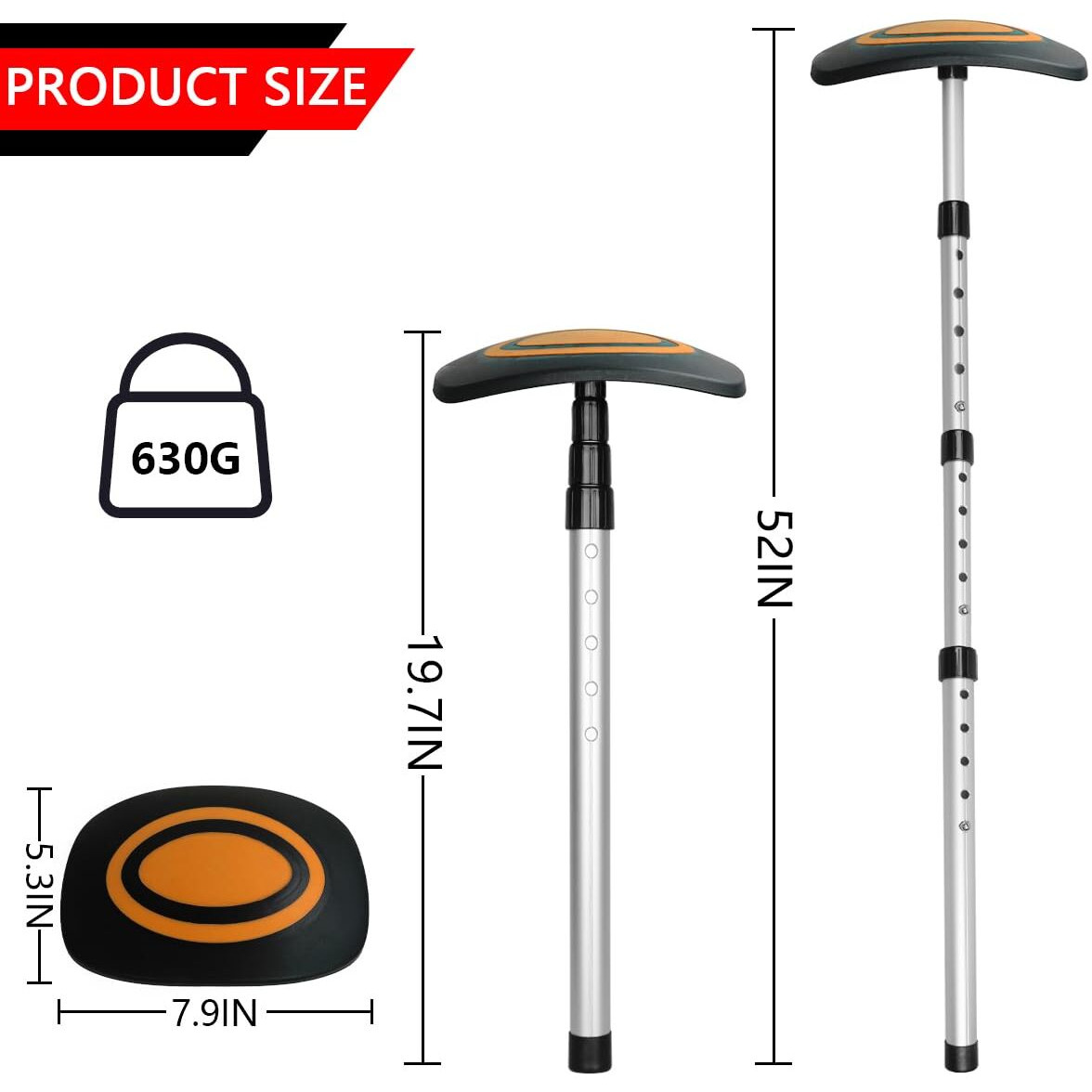 Lovace Golf Travel Bag Support System  Golf Club Travel Protection Kit (Orange)