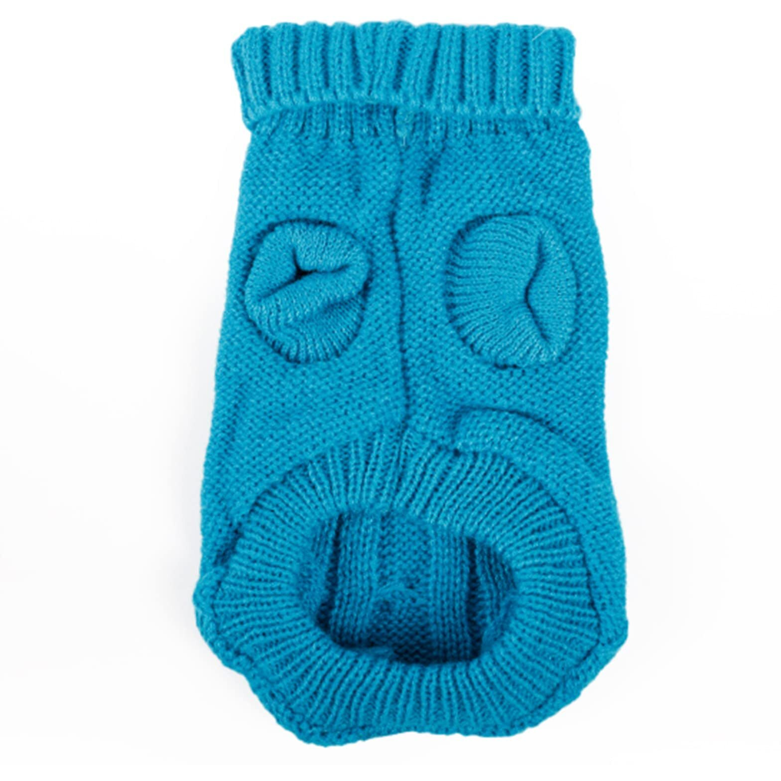 Dog Sweaters For Small Dogs Girl Boy  Xs Yorkie Sweaters Xxs Puppy Doggie Sweater Winter Warm Dog Turtleneck Knitwear Pullover For Chihuahua Fall Winter Cold Weather Cyan-Blue S