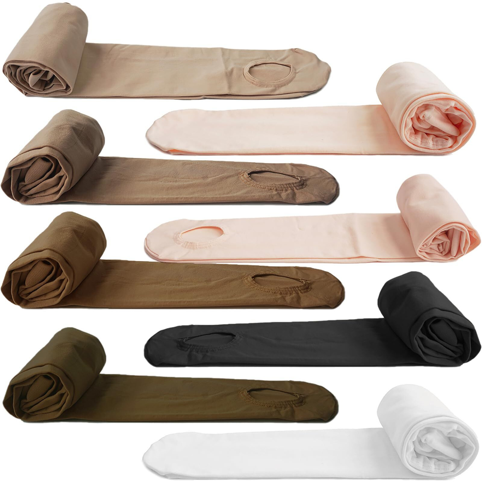 Danceyou Girls Ballet Tights Women Dance Stockings Skin Tone Convertible/Footed Opaque Tights For Toddler  Kids And Women Tan L