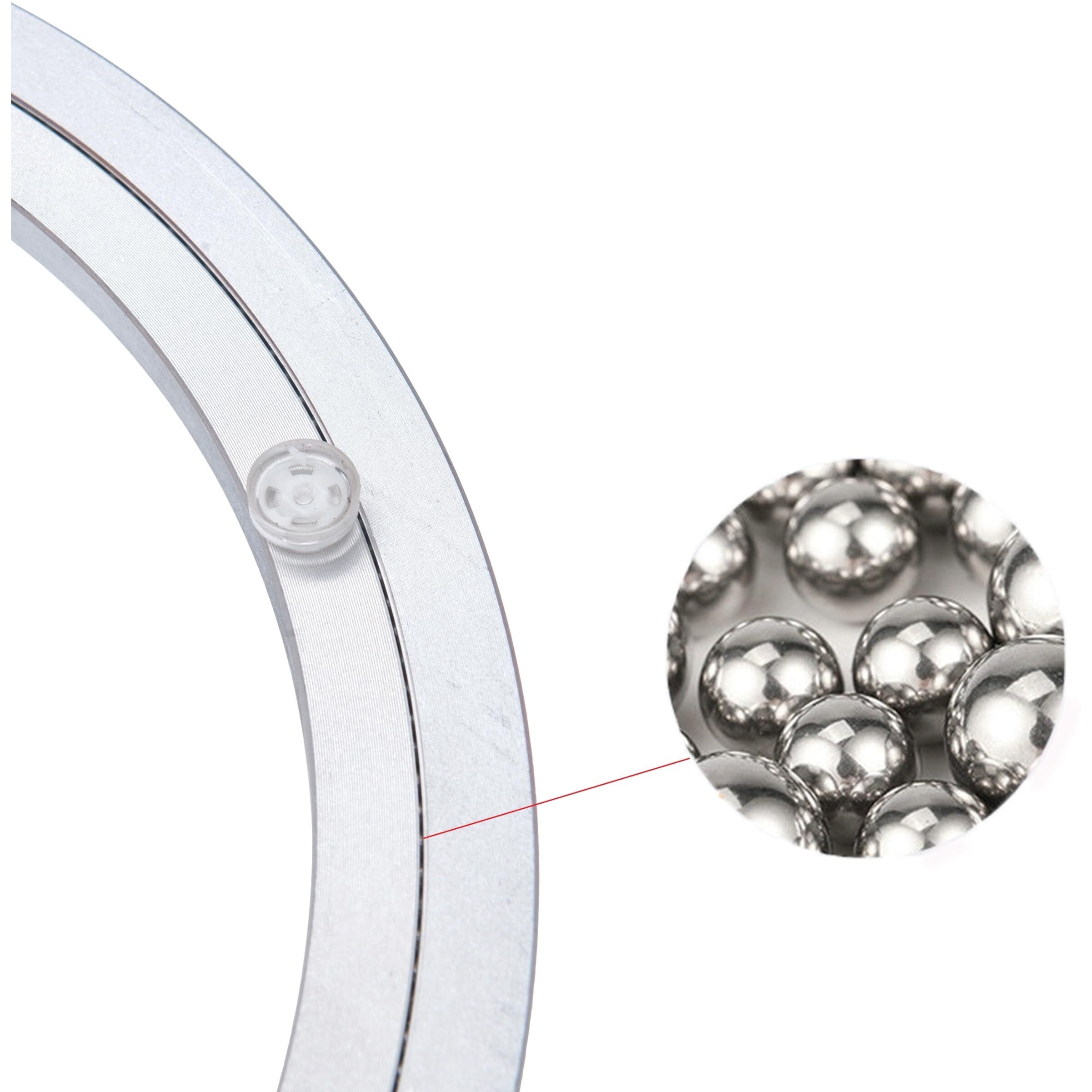Dailydanny Aluminum Heavy Duty Lazy Susan Rotating Turntable Bearing Swivel Plate Hardware For Dining-Table (6 Inch)