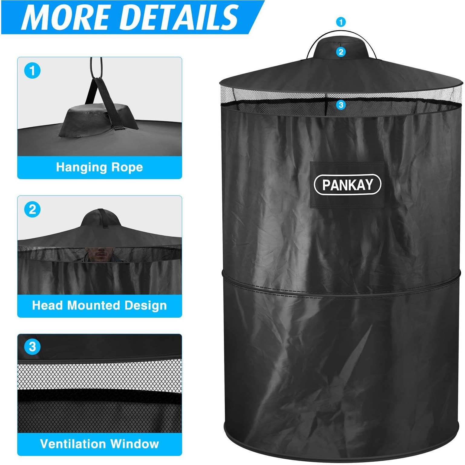 Pankay Pop Up Privacy Tent  Portable Outdoor Camping Bathroom Toilet Tent  Collapsible Shelter For Camping & Emergency - Lightweight & Sturdy  Easy Set Up  Foldable - With Carry Bag