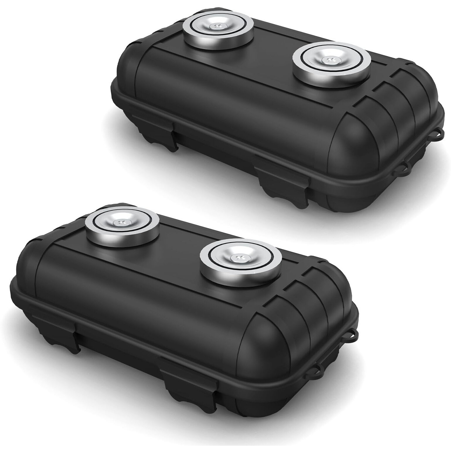 Magnetic Key Box  Magnetic Key Holder Under Car  Hide A Key Magnetic Car Waterproof Key Holder Key Hider Key Case For Outside Travel  Magnetic Hide A Key Box For Cars  Suv  Truck - Black  2 Pack