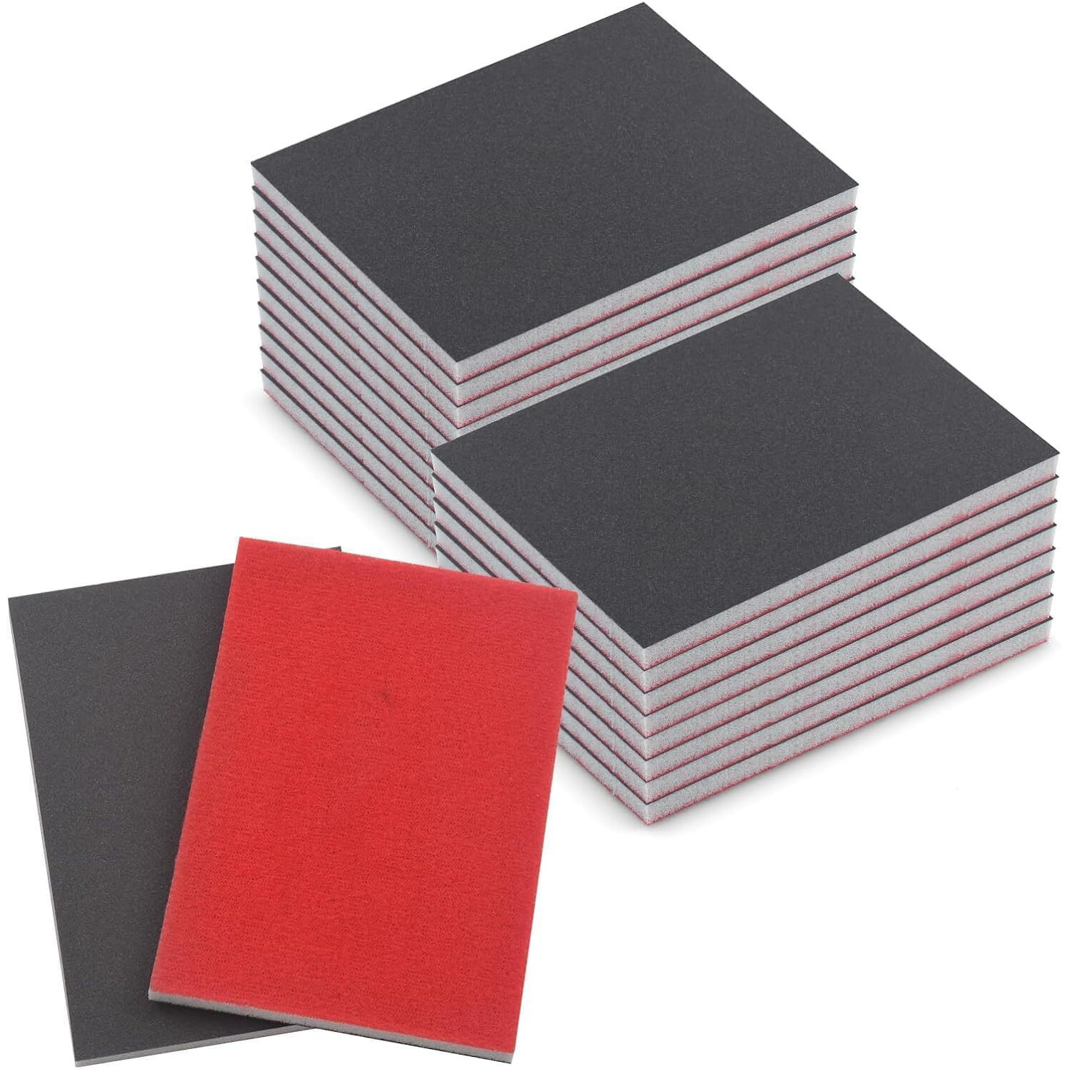 Louzago 20 Pcs 1000 Grit Sanding Sponge  Wet Dry Sanding Block Sandpaper Sponge  Soft Foam Sand Block Washable & Reusable Sanding Pads For Metal Wood Drywall Polishing (1000 Grit)