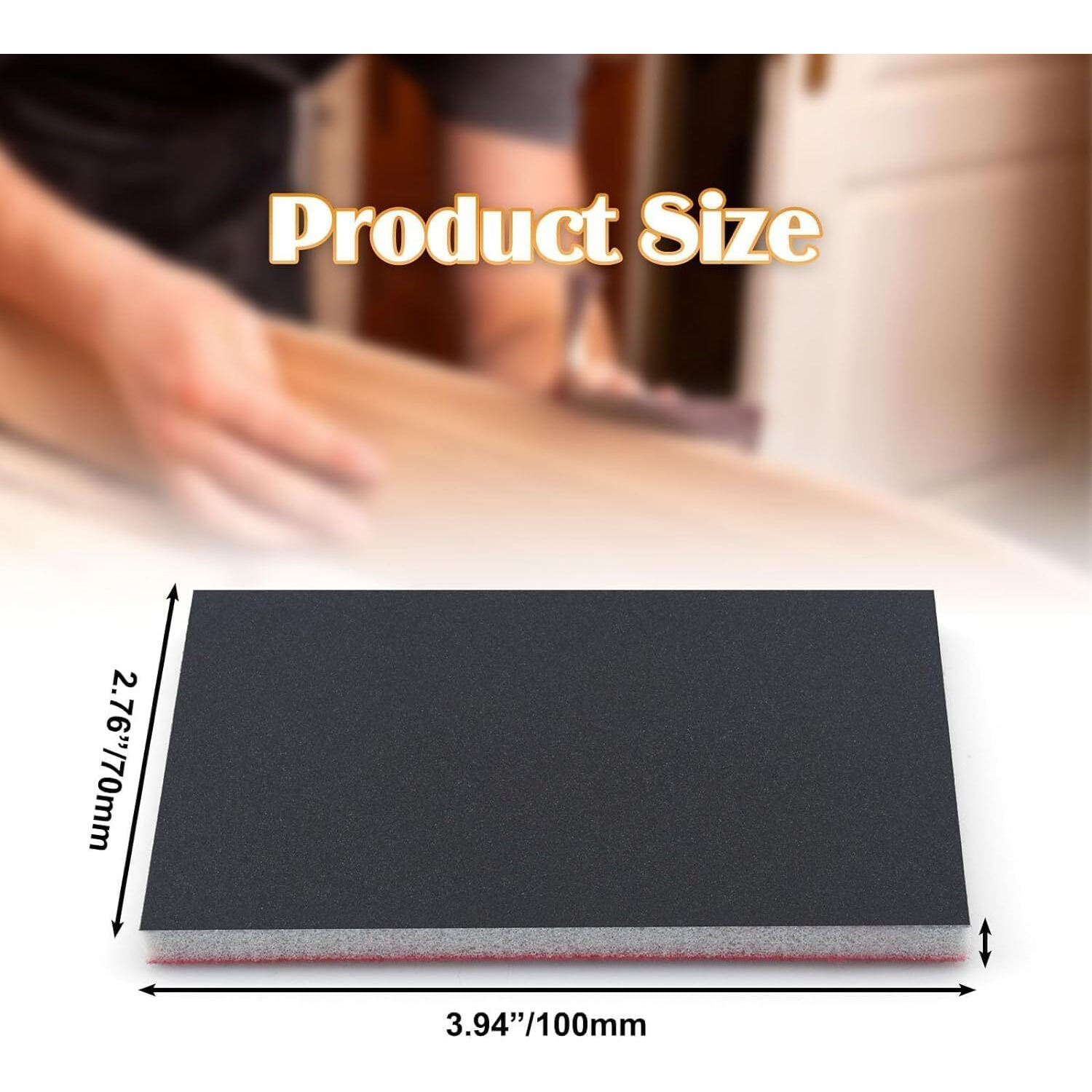 Louzago 20 Pcs 1000 Grit Sanding Sponge  Wet Dry Sanding Block Sandpaper Sponge  Soft Foam Sand Block Washable & Reusable Sanding Pads For Metal Wood Drywall Polishing (1000 Grit)