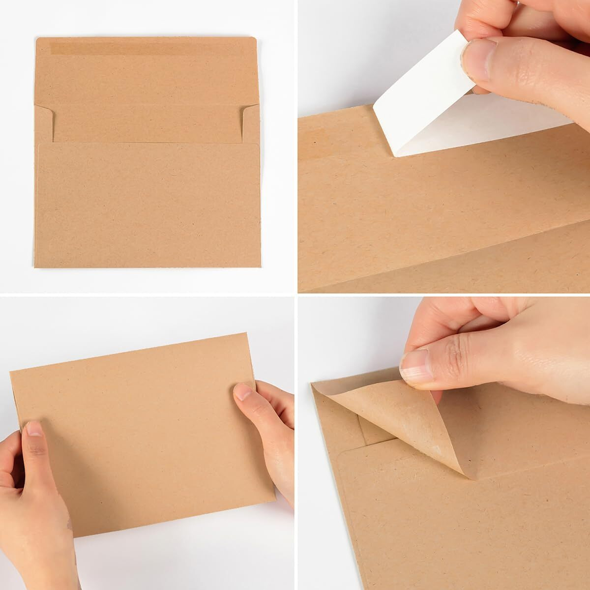Wishop 100 Pack Dusty-Blue A7 Envelopes Self-Adhesive 5X7 Envelopes For Invitations  5X7 Greeting Cards (Dusty-Blue  5.24 X 7.21 Inches)