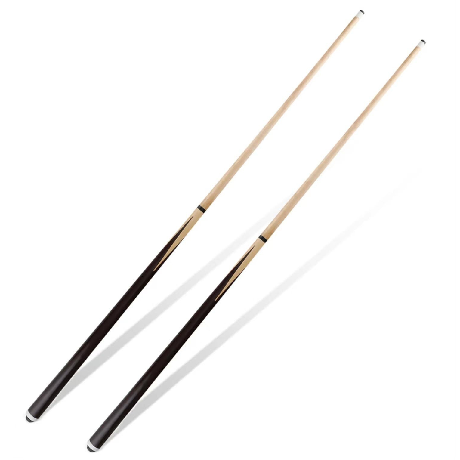 Jepnjpu Pool Cue Stick Hardwood 36Inch/42Inch/48Inch/57Inch Billiard Cue Sticks Set Of 2/4 Table Pool Stick For Beginners Cue For Pool Table Pool Sticks With 13Mm Tip