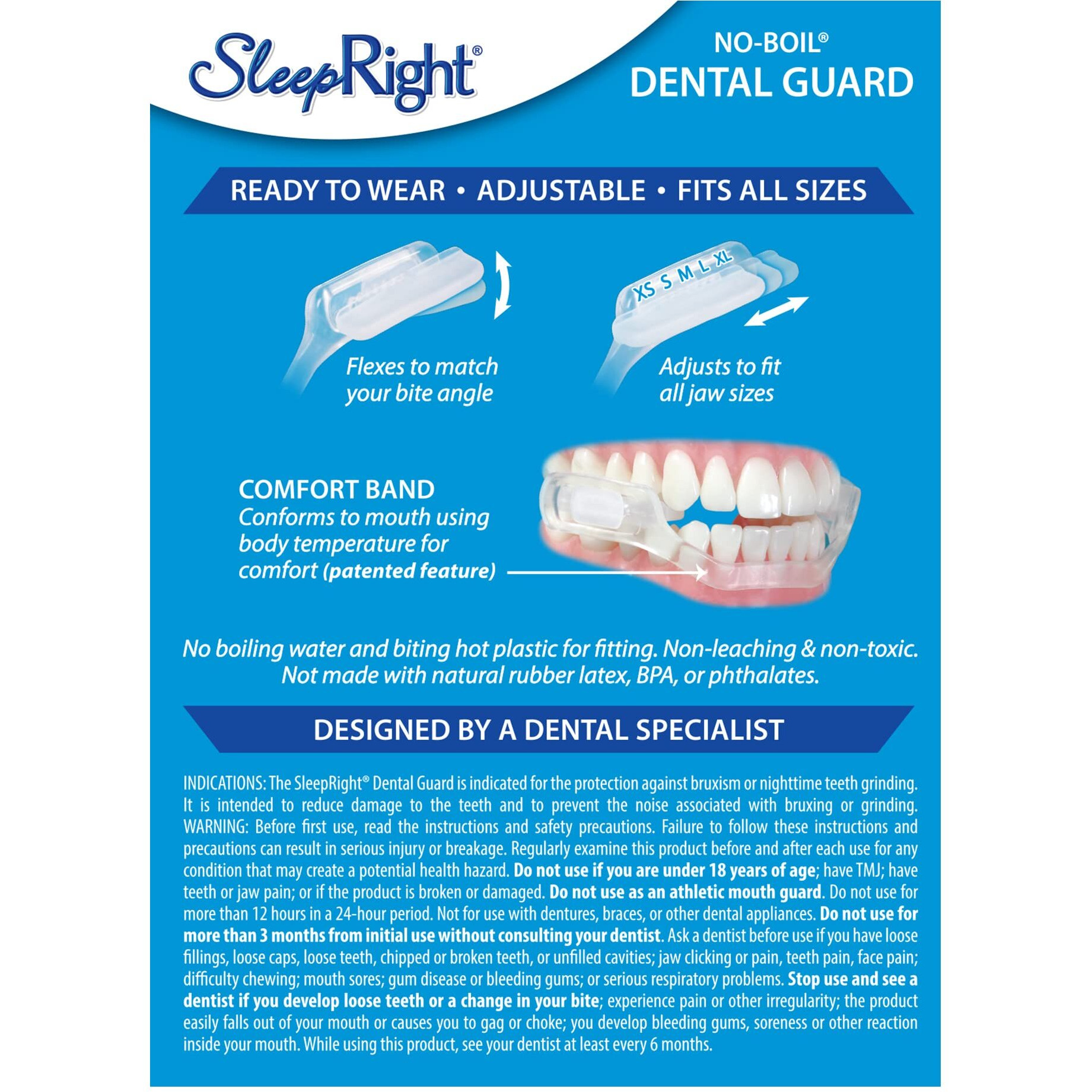 Sleepright Select-Comfort Dental Guard (New Version) - Sleeping Teeth Guard - Mouth Guard To Prevent Teeth Grinding
