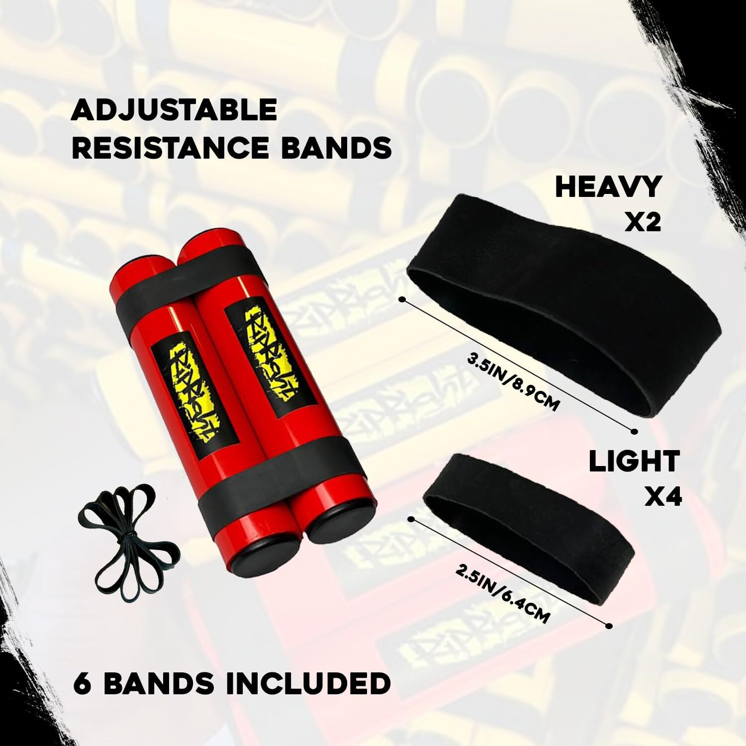 Ripright Ripstick - Get Ripped Quick Strength And Resistance Training  Upper Body  Shoulder And Joint Rehab (Red/Black)