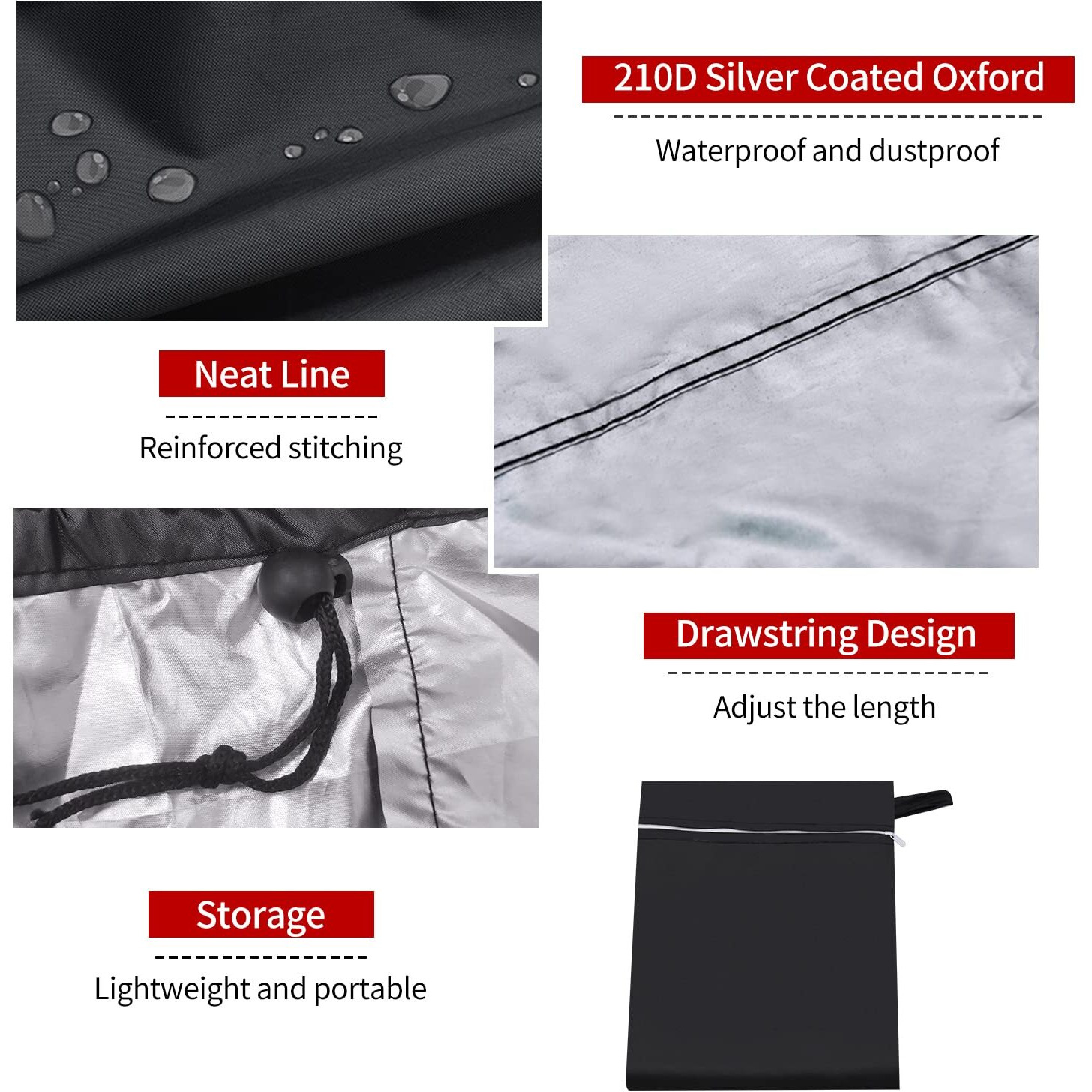 7/8/9 Foot Billiard Pool Table Cover  Waterproof&Tearproof Cover For Pool Table With Storage Bag  Indoor Outdoor All Season Sun Rain Snow Dust Protection Snooker Table Covers (7Ft)