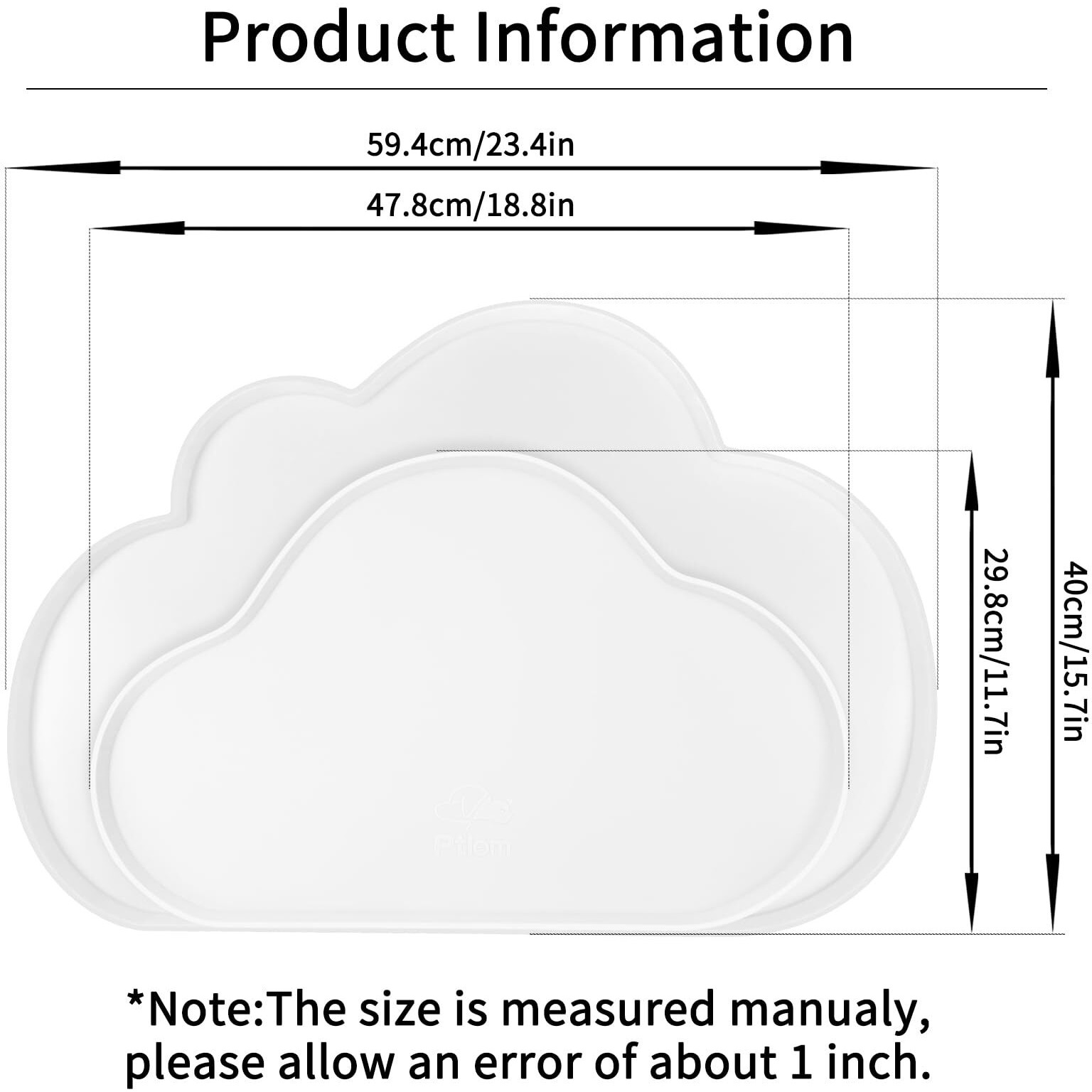 Ptlom Pet Placemat For Dogs And Cats  Non-Slip Waterproof Dog Feeding Mats Prevent Food And Water Overflow  Puppy Bowl Mat Suitable For Small  Medium And Large Pets  Silicone  White