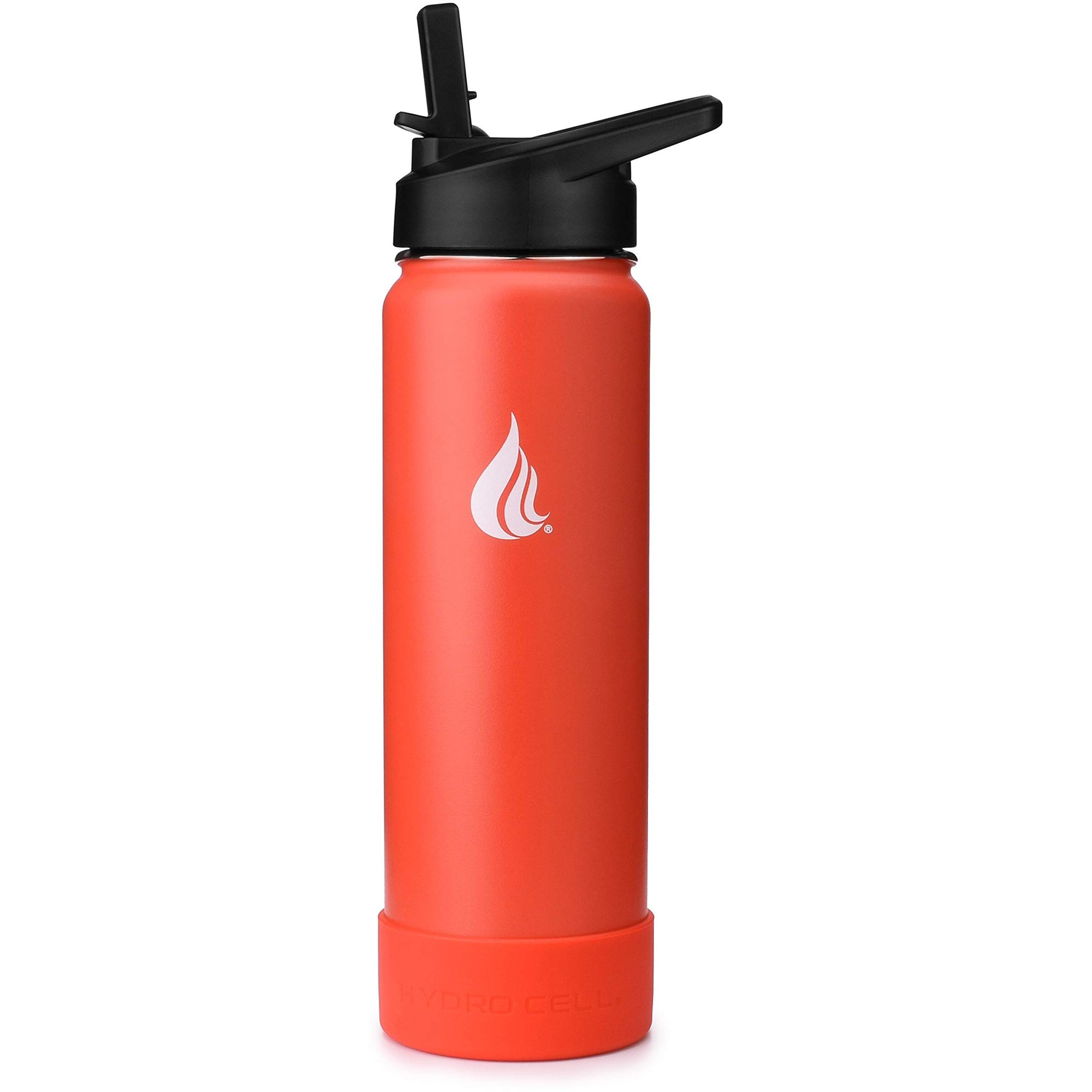 Hydro Cell Protective Silicone Bottom Boot For 40Oz  32Oz  24Oz  18Oz Stainless Steel Insulated Water Bottles  Anti-Slip Sleeve Cover (Red 24/14Oz)