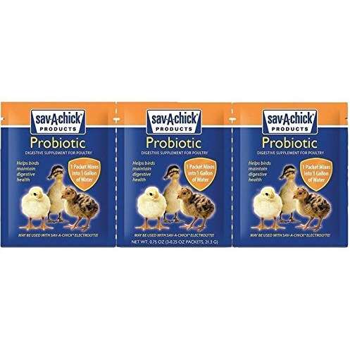 18 Piece Bundle - 9 Packets Of Sav-A-Chick Electrolyte And Vitamin Plus 9 Packets Of Sav-A-Chick Probiotic