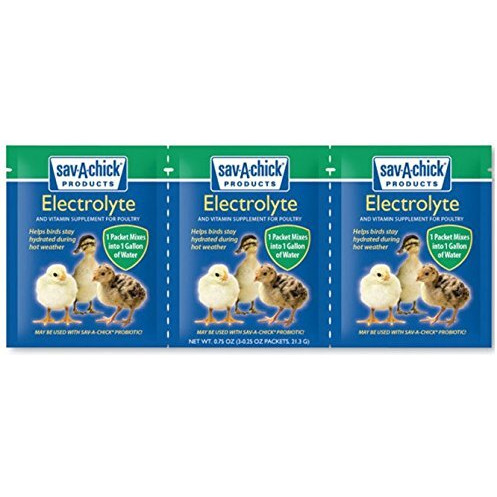 18 Piece Bundle - 9 Packets Of Sav-A-Chick Electrolyte And Vitamin Plus 9 Packets Of Sav-A-Chick Probiotic