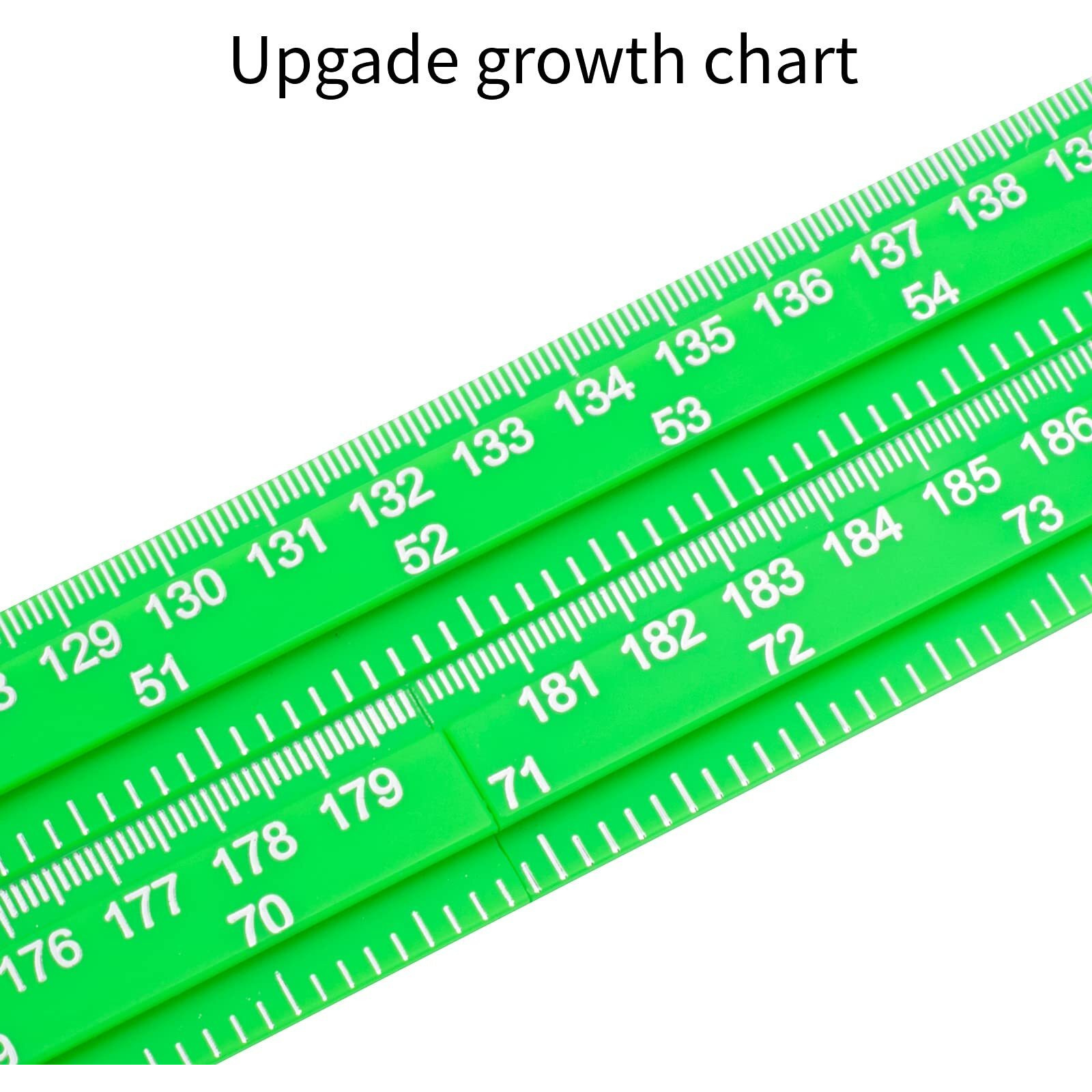 Egoldto Height Measurement For Wall  Children Adult Height Measurement Rod  3D Removable Growth Height Stick  Wall Mounted Splicing Height Ruler For Kids Baby Nursery 79 Inch (Green)