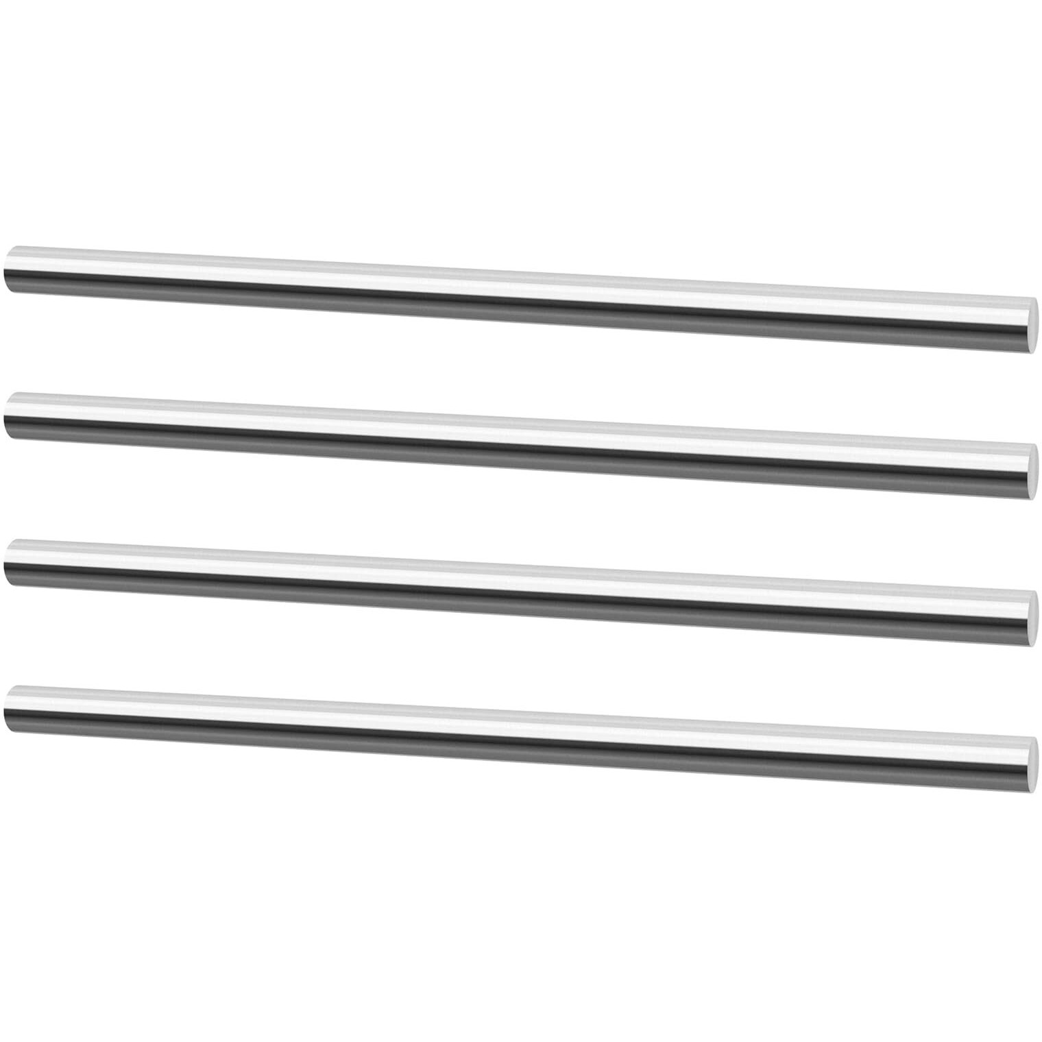 Eoiips 1/4 "" Diameter 304 Stainless Steel Round Rod Solid Rod 10 "" In Length  For Diy Metal Craft & Metal Working Hobbies  4Pcs