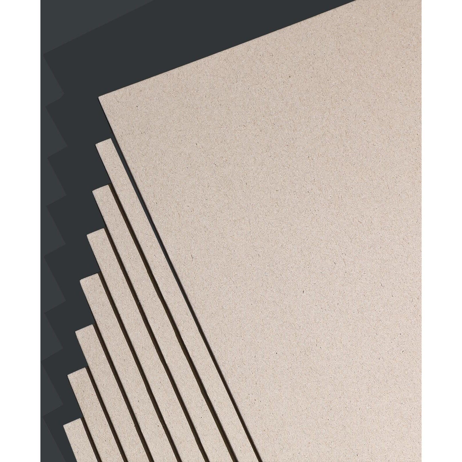 25 Pcs Book Board  Binder Board  Cover Board  Thick And Gray  Heavy Duty Chipboard For Book Binding  Diy Cardboard (Gray  3 X 5 Inch 80Pt)