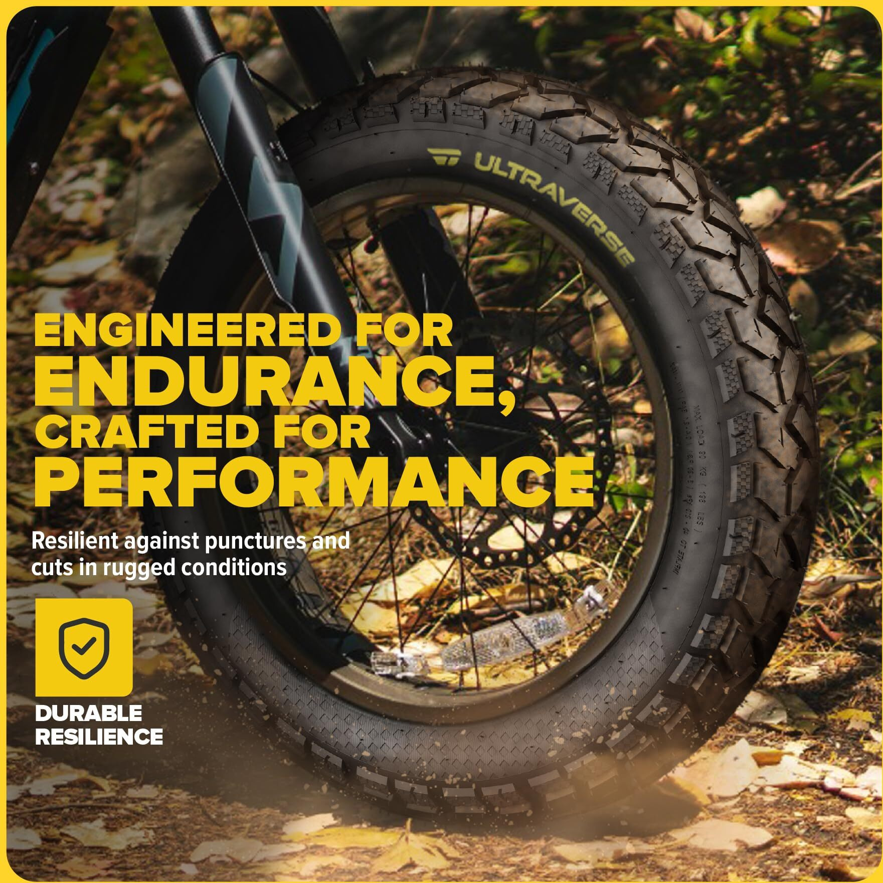 Ultraverse 20X4 E-Bike Fat Tire - Robust  High-Performance 20Inch Fat Tyre For Mtb And Ebikes  Durable All-Terrain Directional Tread  Superior Density For Street & Trail Adventures-2 Unit