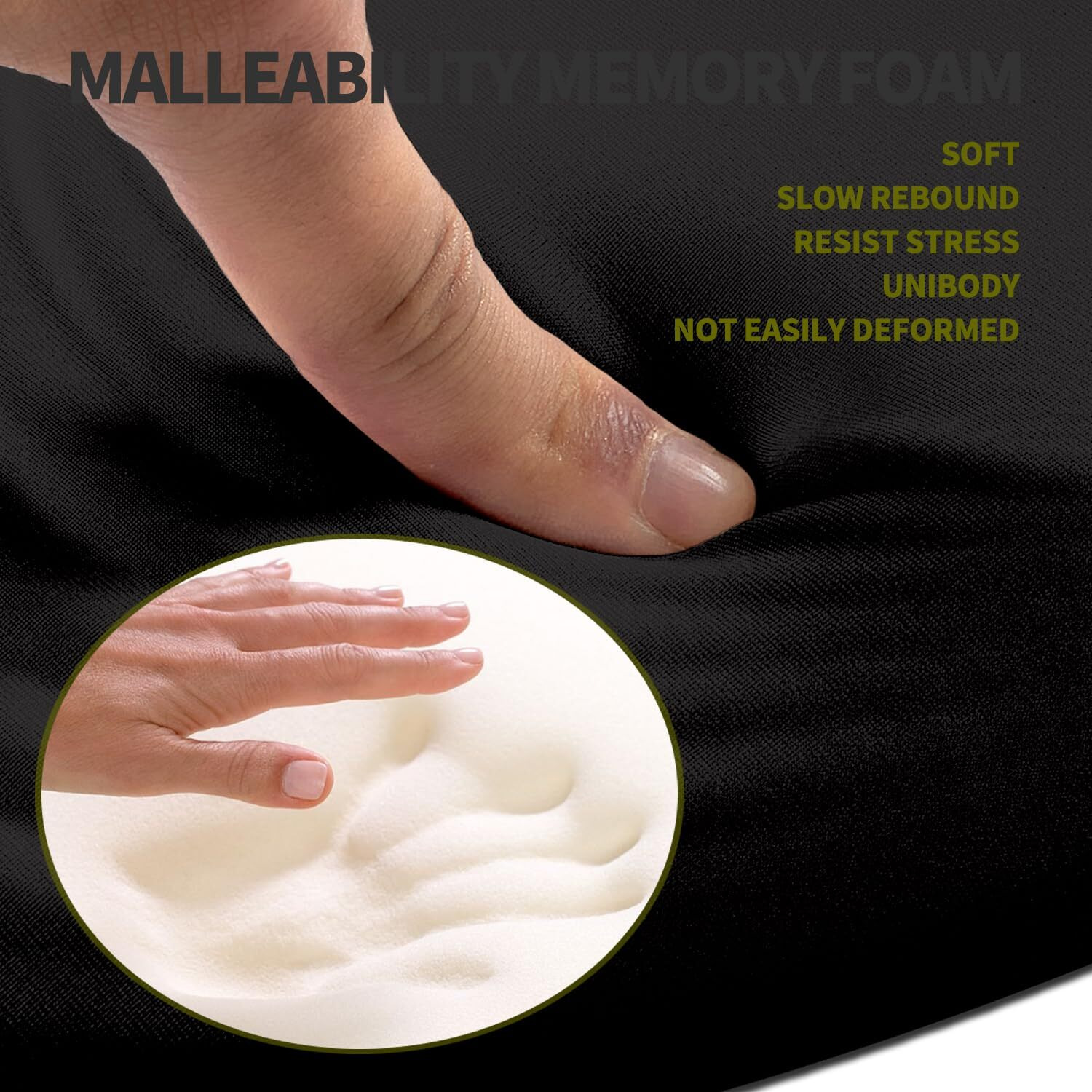 Hokafenle Ergonomic Mouse Pad Wrist Support  Terraced Slope Carpal Tunnel Wrist Pad For Mouse With Unibody Memory Foam  Wrist Rest Pain Relief Mousepad (Dark Night  11.8X7.9 In)