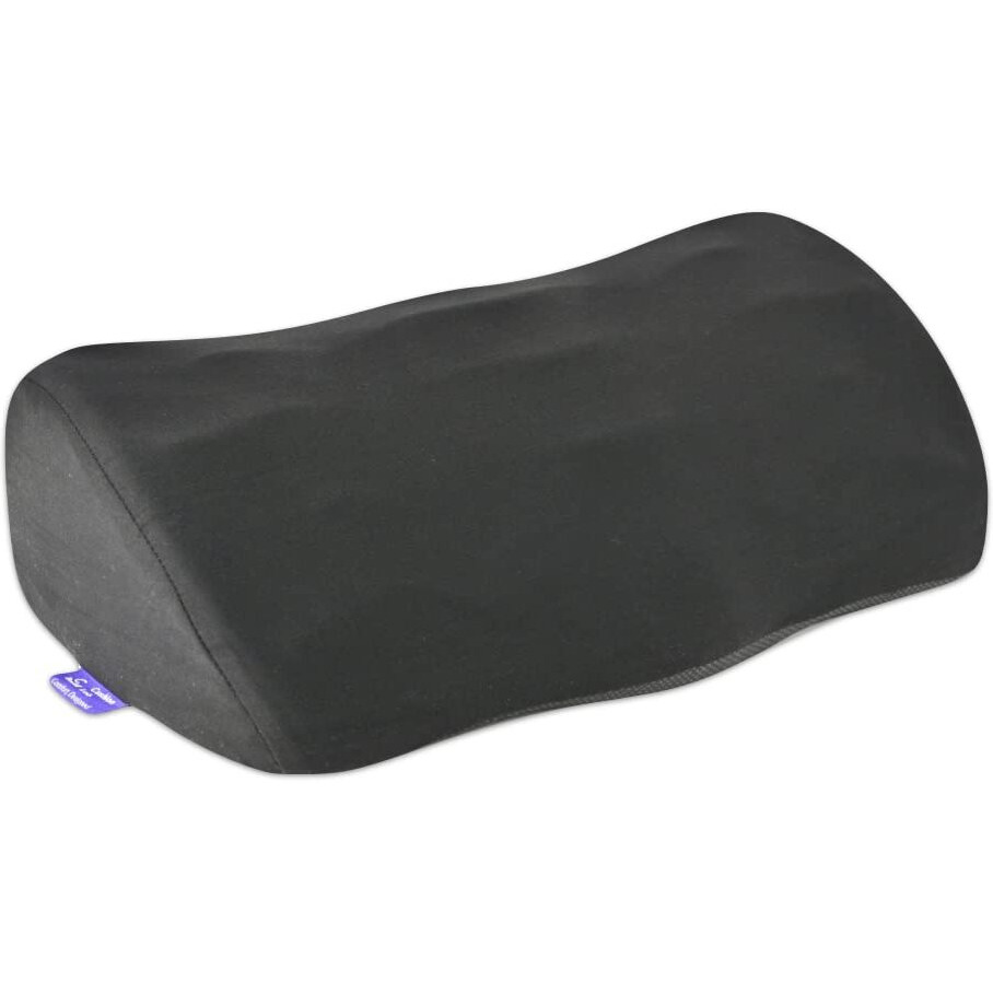 C Cushion Lab Ergonomic Foot Rest For Under Desk - Patented Massage Ridge Design Memory Foam Foot Stool Pillow For Work  Home  Gaming  Computer  Office Chair - Footrest For Back And Hip Pain Relief