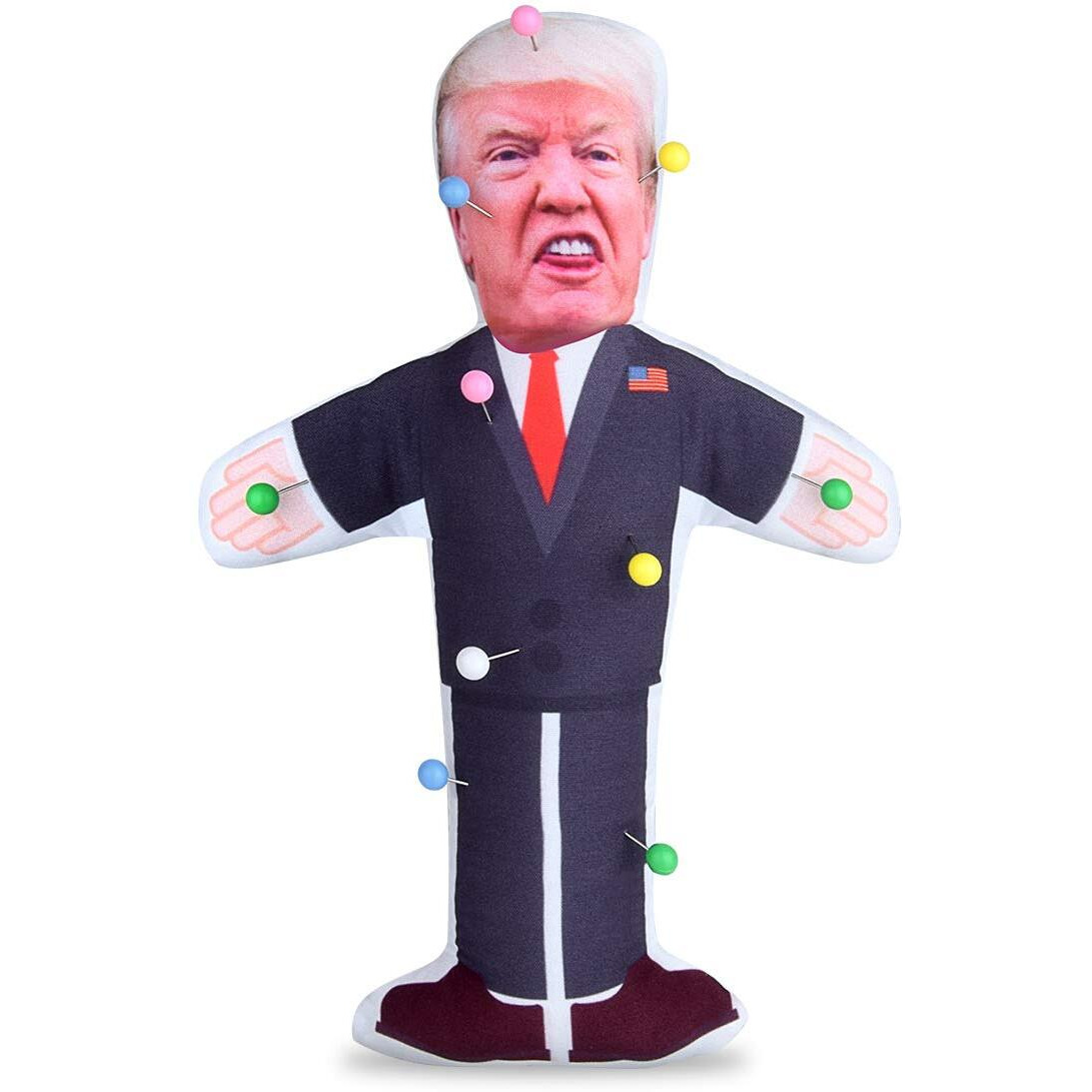 7.9 Inch Donald Trump Voodoo Doll Pin Holder -0.24 Inch Round Head With Stainless Point  Box Of 180  Assorted Colors