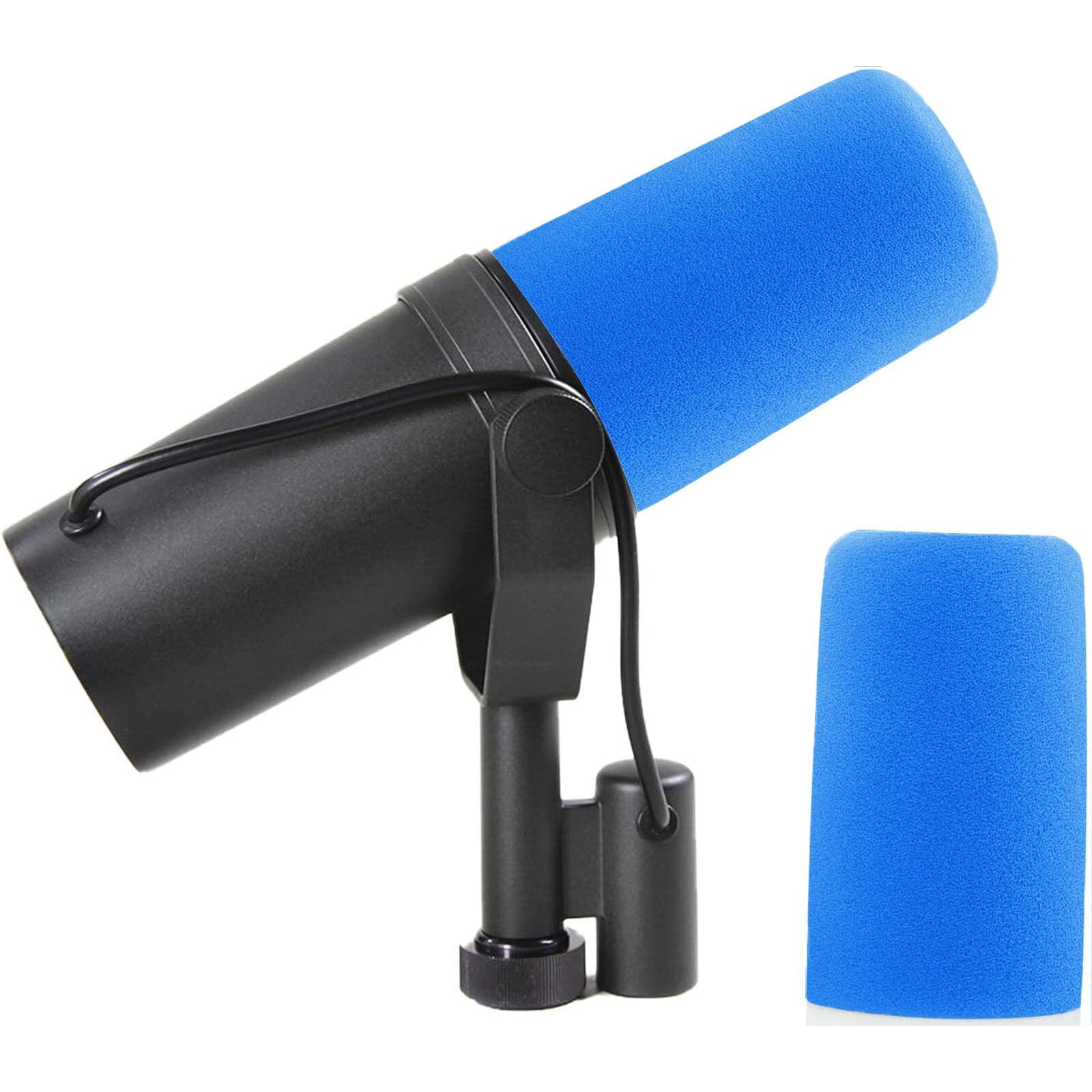 Lefxmophy Sm7B Windscreen For Shure Sm7B Sm7Db Vocal Microphone Pop Filter Wind Foam Rk345 Replacement Pop Filter Sky Blue Windsock Cover