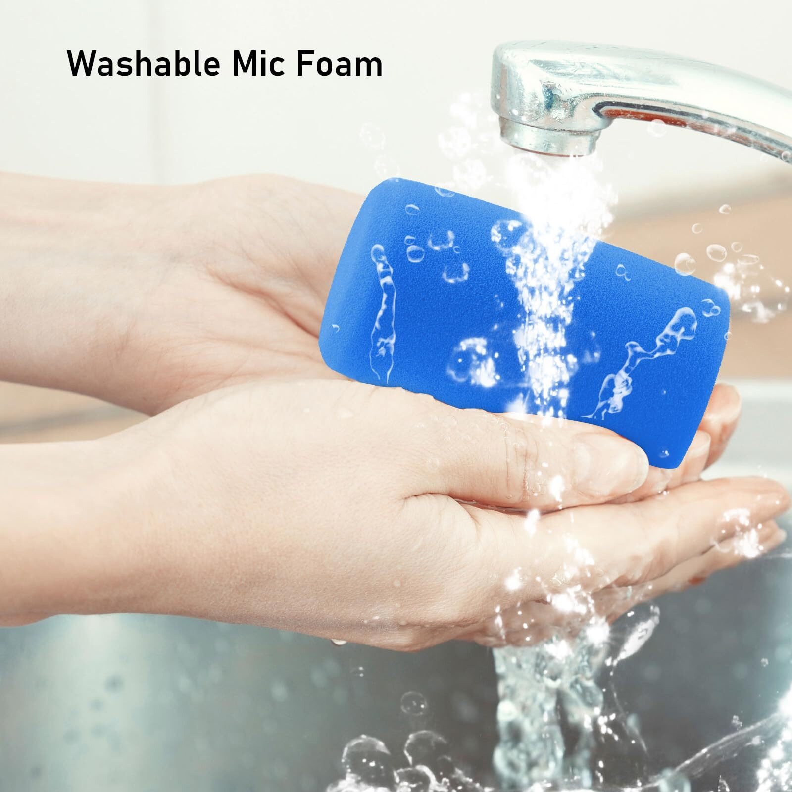 Lefxmophy Sm7B Windscreen For Shure Sm7B Sm7Db Vocal Microphone Pop Filter Wind Foam Rk345 Replacement Pop Filter Sky Blue Windsock Cover