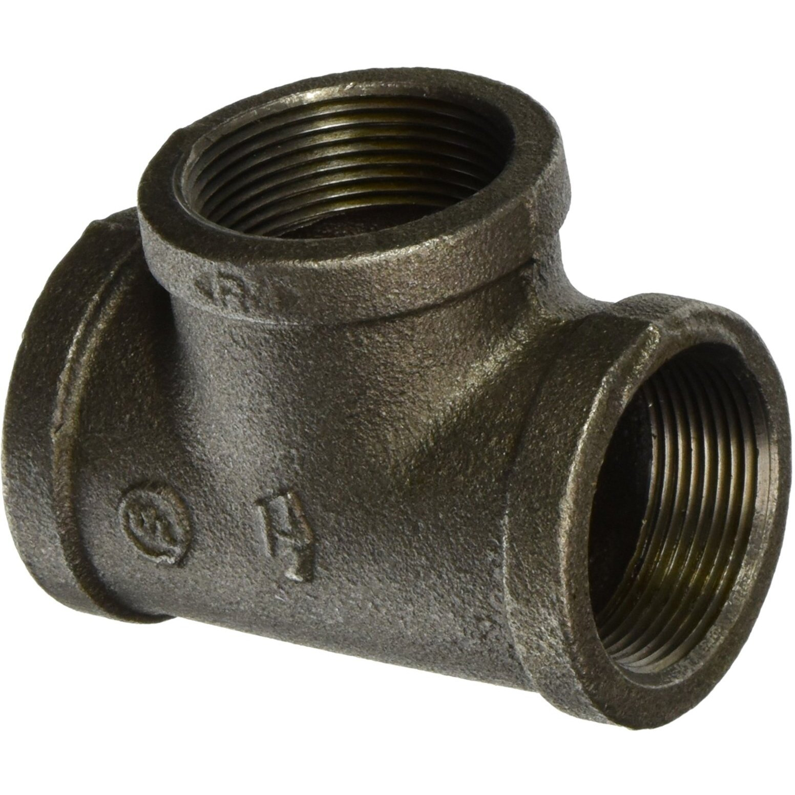 Ldr 310 T-112 Tee  1-1/2-Inch  Black Malleable Iron