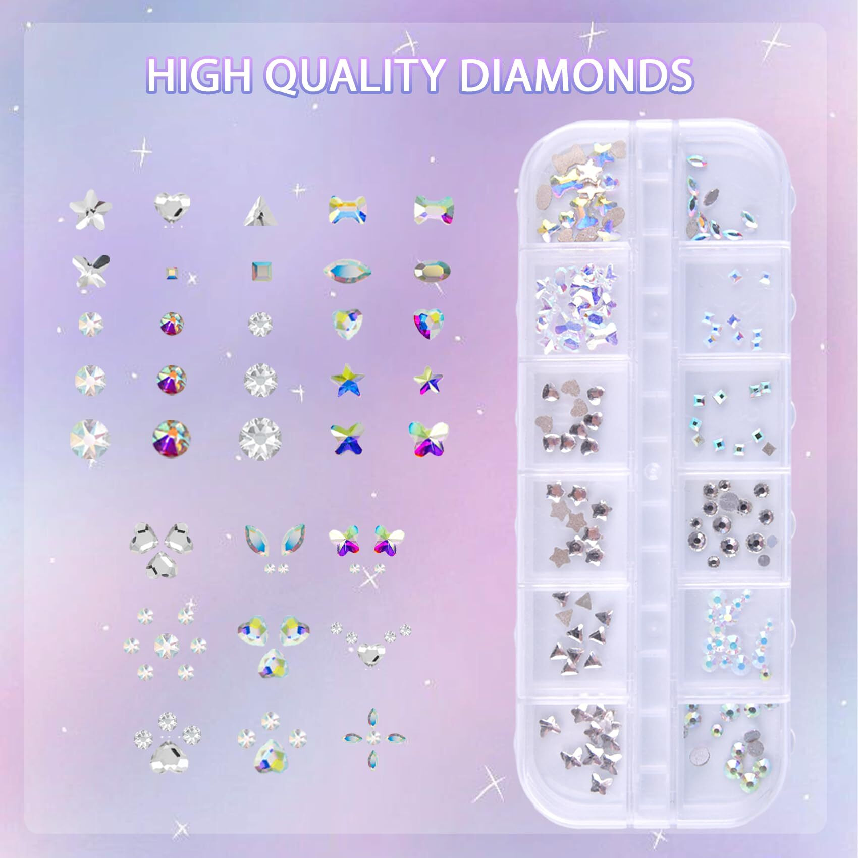 Loeland Tooth Gem Kit  Diy Crystals Jewelry Kit Teeth Gems Set  Professional Fashionable Tooth Gems For Teeth  Teeth Jewelry Starter Kit