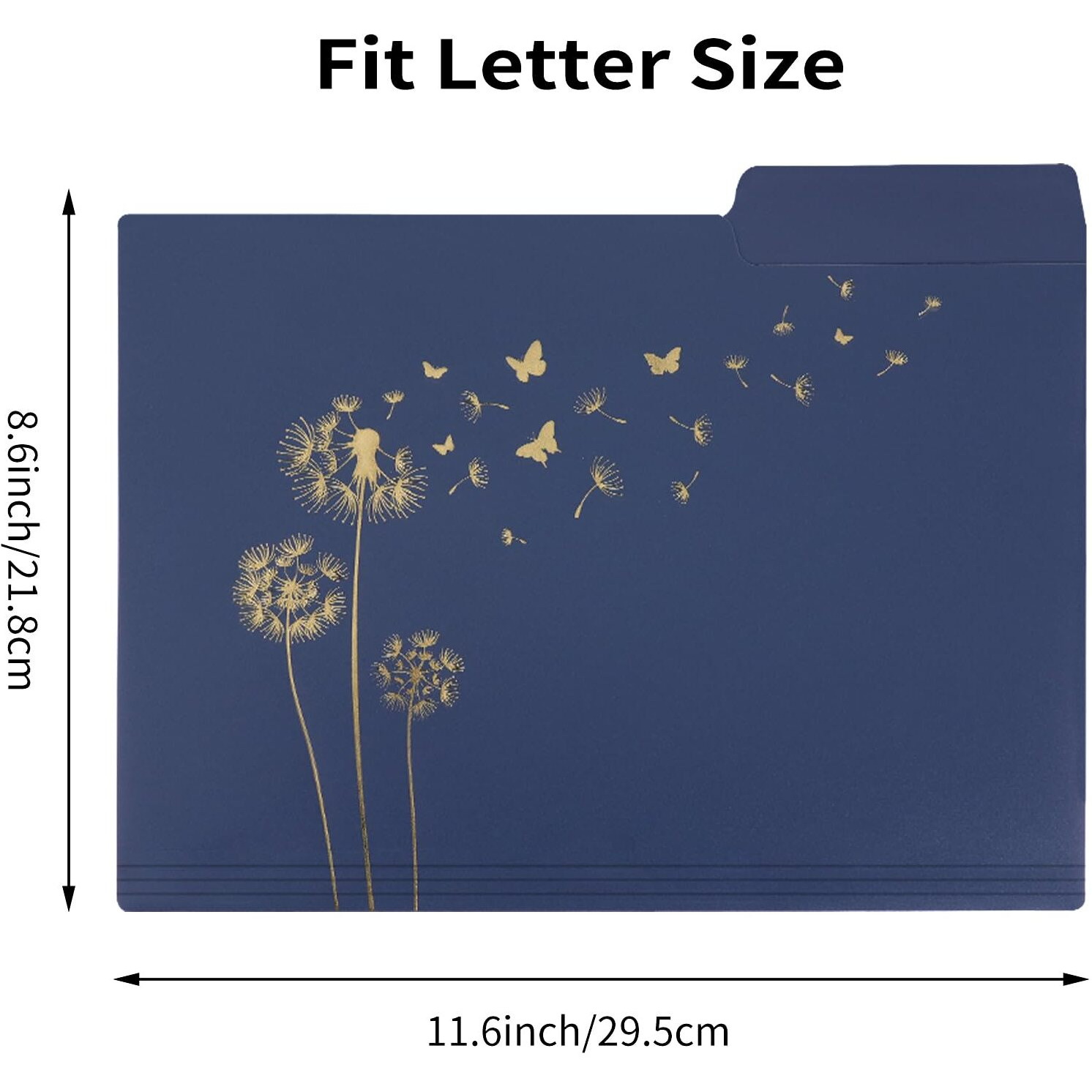 Eoout 18 Pack Decorative File Folders Floral Cute Folders With Gold Foil Vintage Colored Poly File Folder 8.6 X 11.6 Inch 1/3 Cut Tab Letter Size For Office School Home