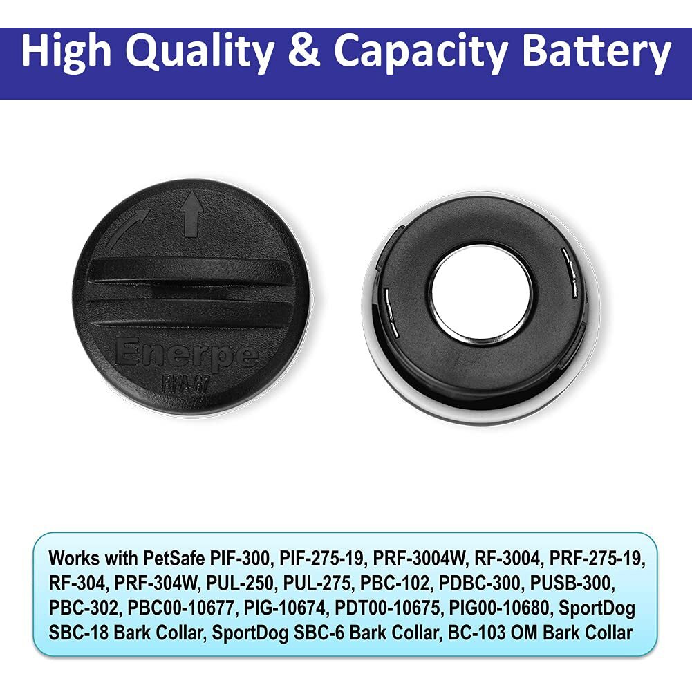 Enerpe Rfa-67 Rfa-67D-11 6V Replacement Battery Long-Lasting & High Capacity Compatible With Pet Safe Electronic Collars Pack Of 10
