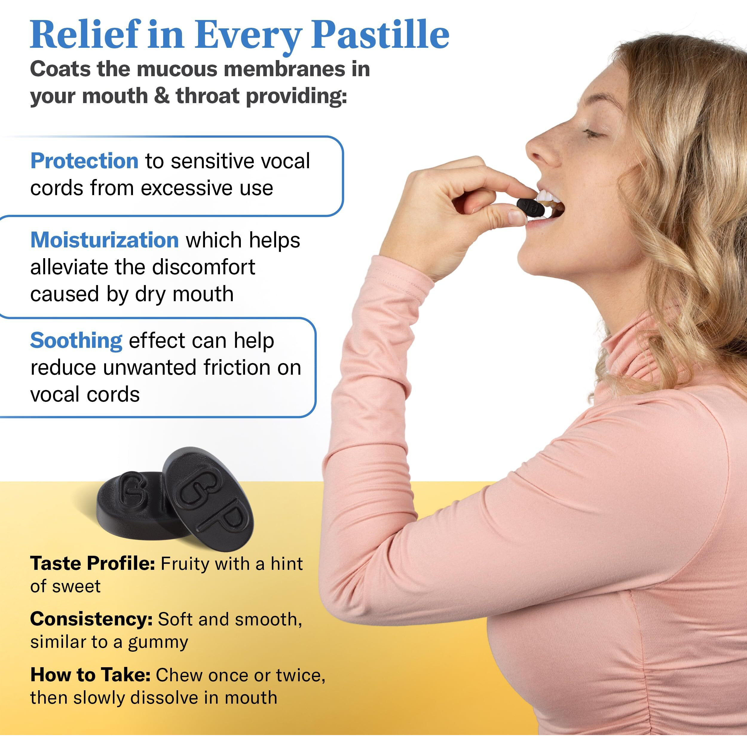 Grether's Pastilles Classic Blackcurrant Natural Remedy Dry Mouth Relief - Soothing Throat & Healthy Voice - Long-Lasting Flavor  Gift For Singers - 1-Pack - 2.1 Oz.