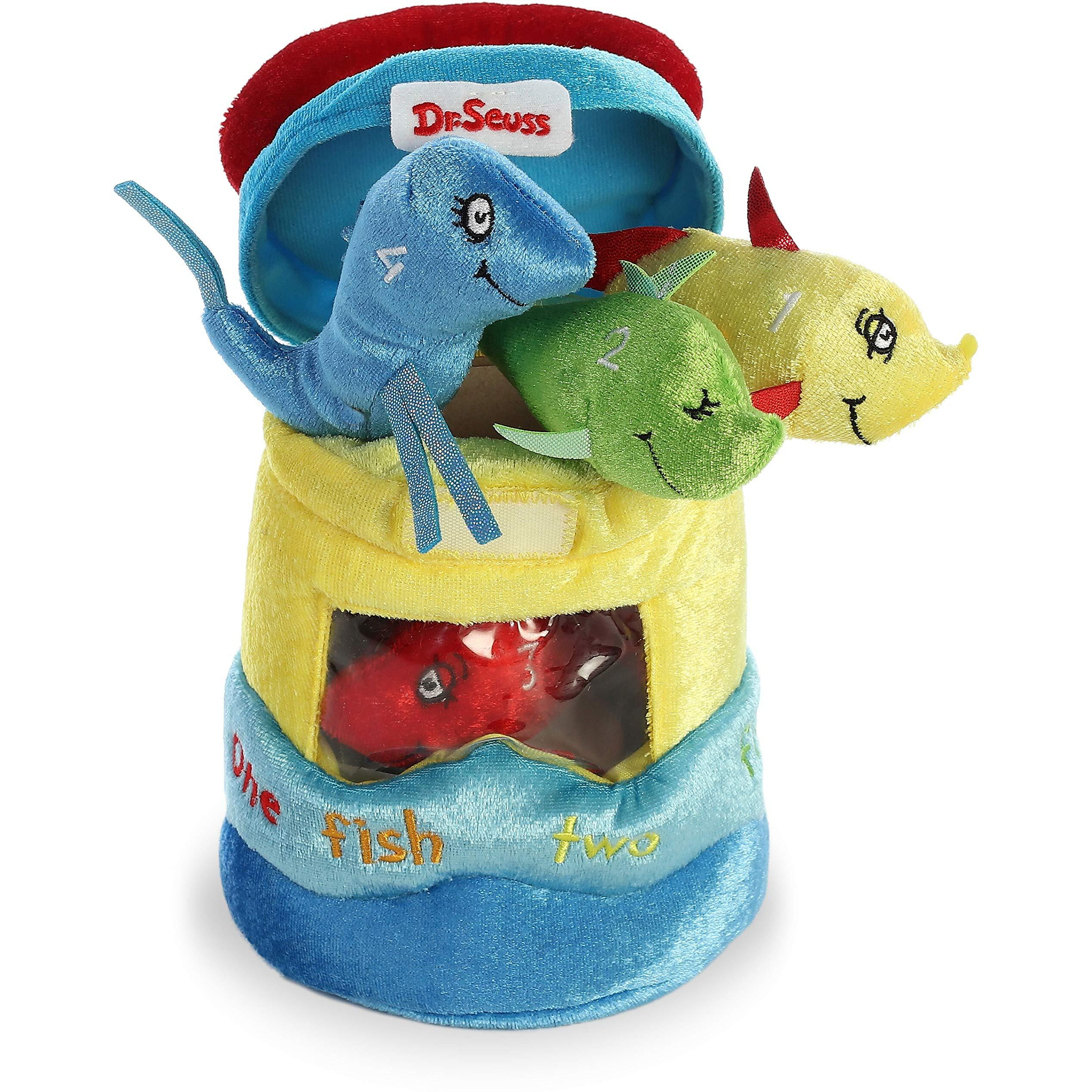Aurora Whimsical Dr. Seuss Dr. Seuss Fish Playset Stuffed Animal - Magical Storytelling - Literary Inspiration - Multicolor 8 Inches