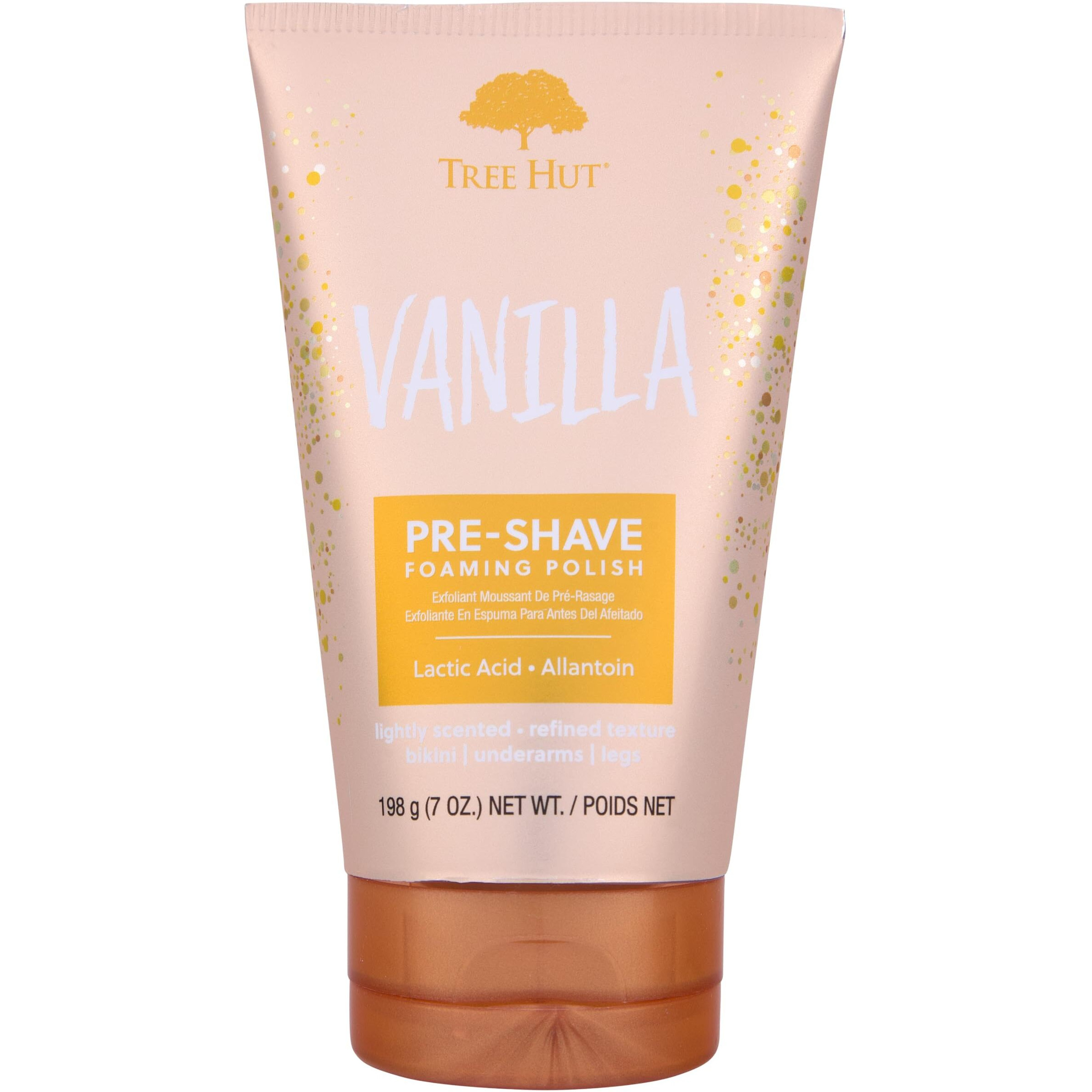 Tree Hut Vanilla Shave Prep Polish | Gently Soothe & Prep Skin For An Even Closer Shave | Exfoliating Shave Essential | 6 Fl Oz.