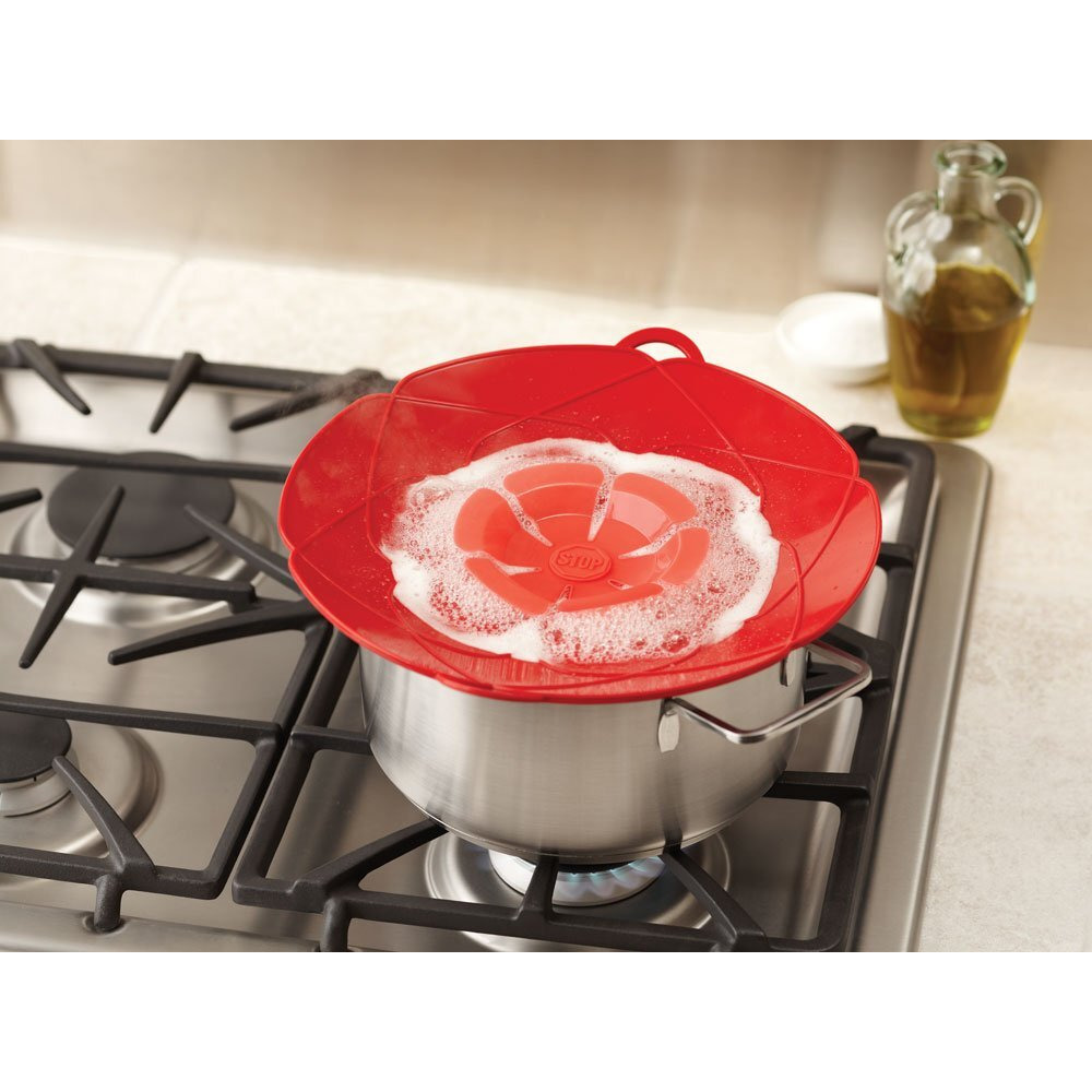 Kuhn Rikon Kochblume Spill Stopper  11-Inch  Black