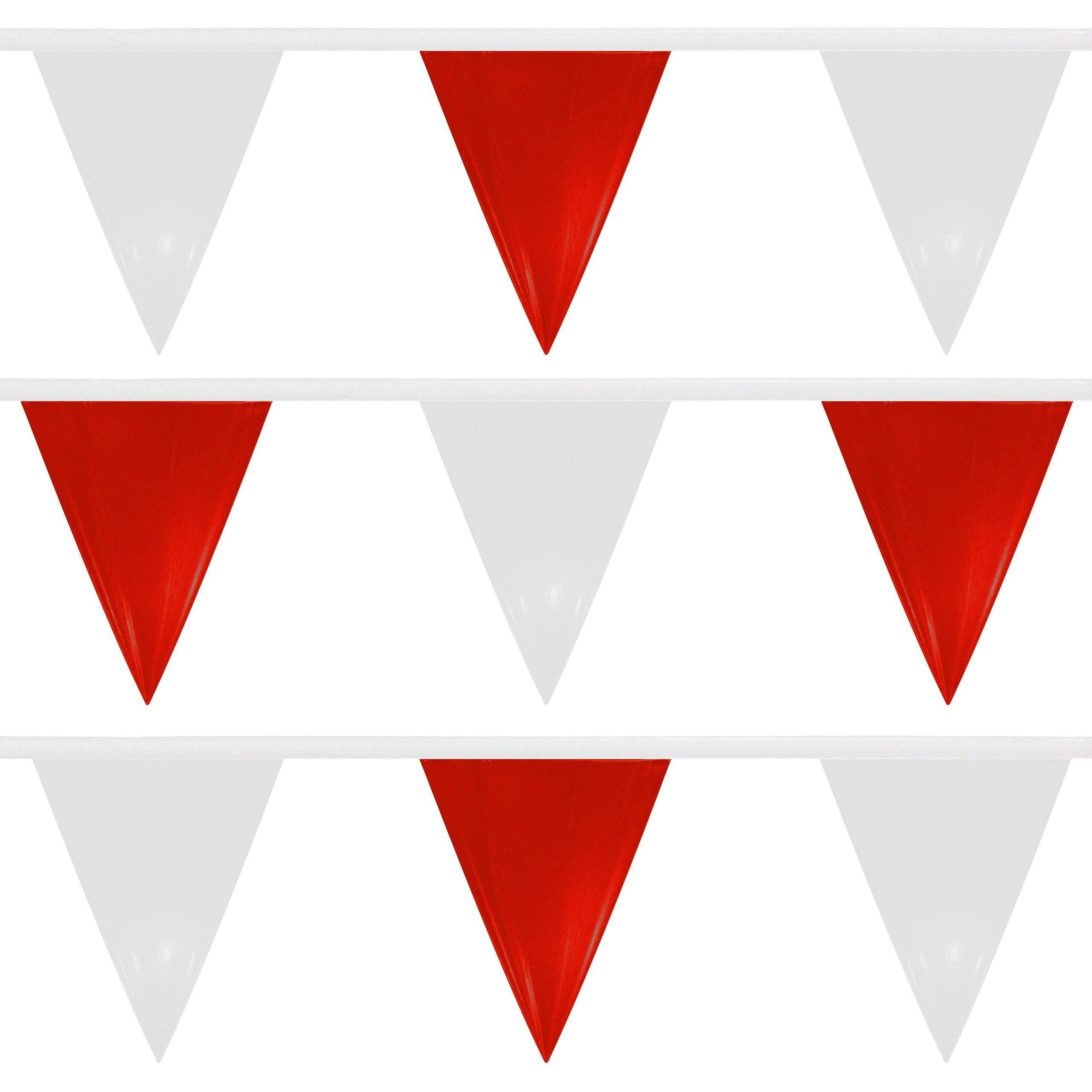 Water Gear Backstroke Flags - Meets All Regulations - Heavy-Duty Vinyl - Great For Swimmers And Divers - Competitive Swim Gear - Red/White