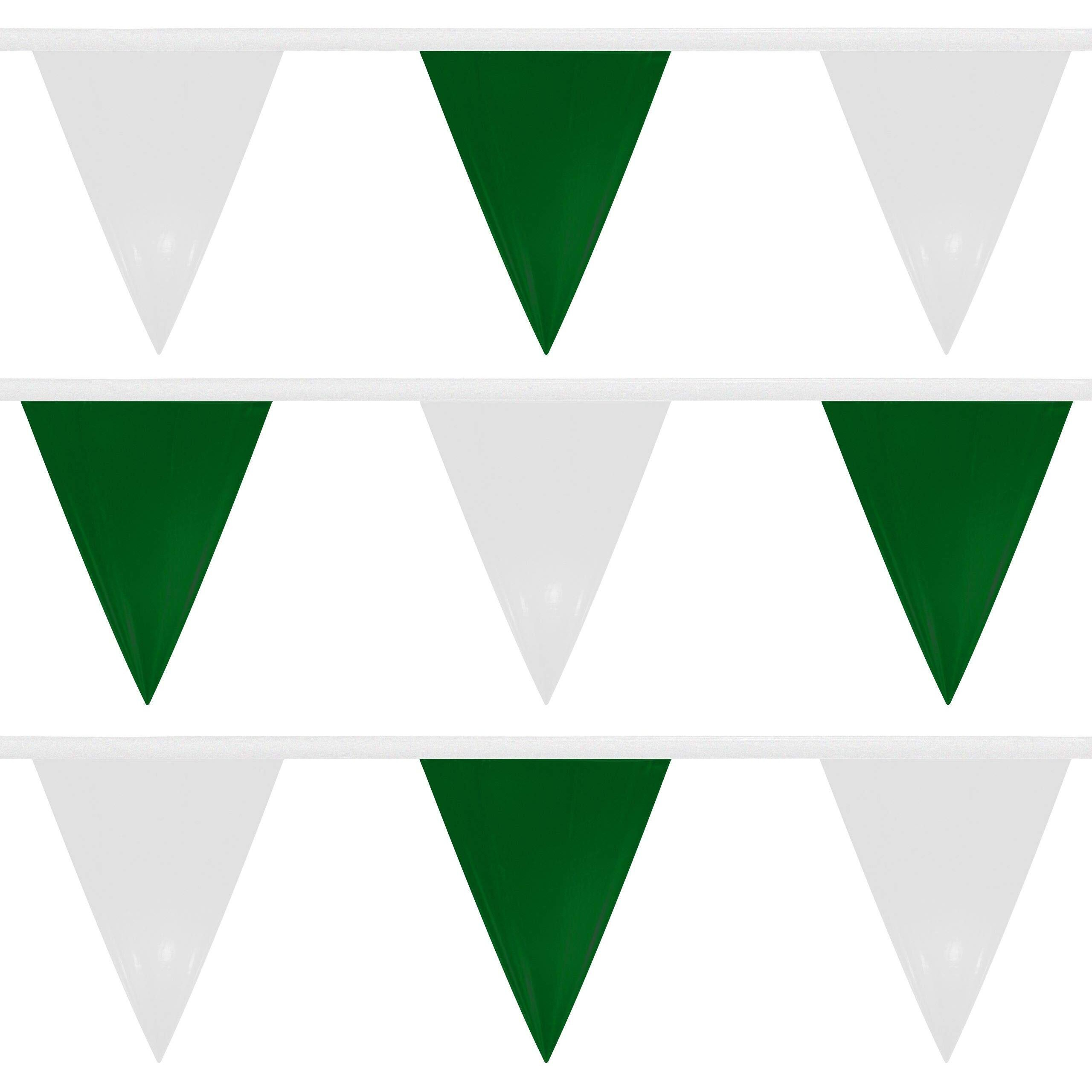 Water Gear Backstroke Flags - Meets All Regulations - Heavy-Duty Vinyl - Great For Swimmers And Divers - Competitive Swim Gear - Green/White