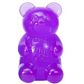 Schylling Needoh Gummy Bear - Sensory Fidget Toy With Jelly-Like Filling - 3.5"" Tall - Purple (Pack Of 1)