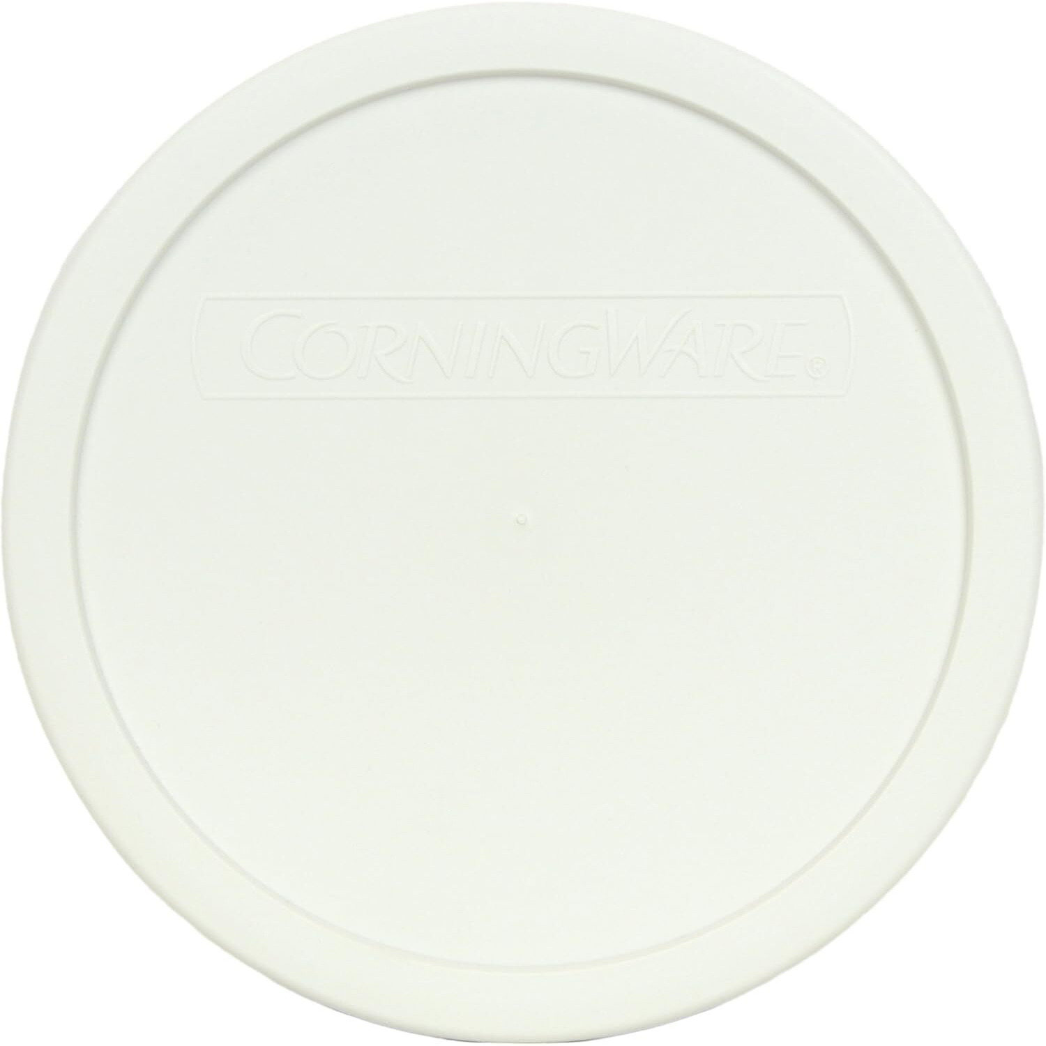 Corningware Fs5 1.5 Qt / 1.4 L Round French White Casserole Dish  G-5C Clear 1.5 Qt Fluted Glass Lid And F-5-Pc 1.5Qt French White Lid