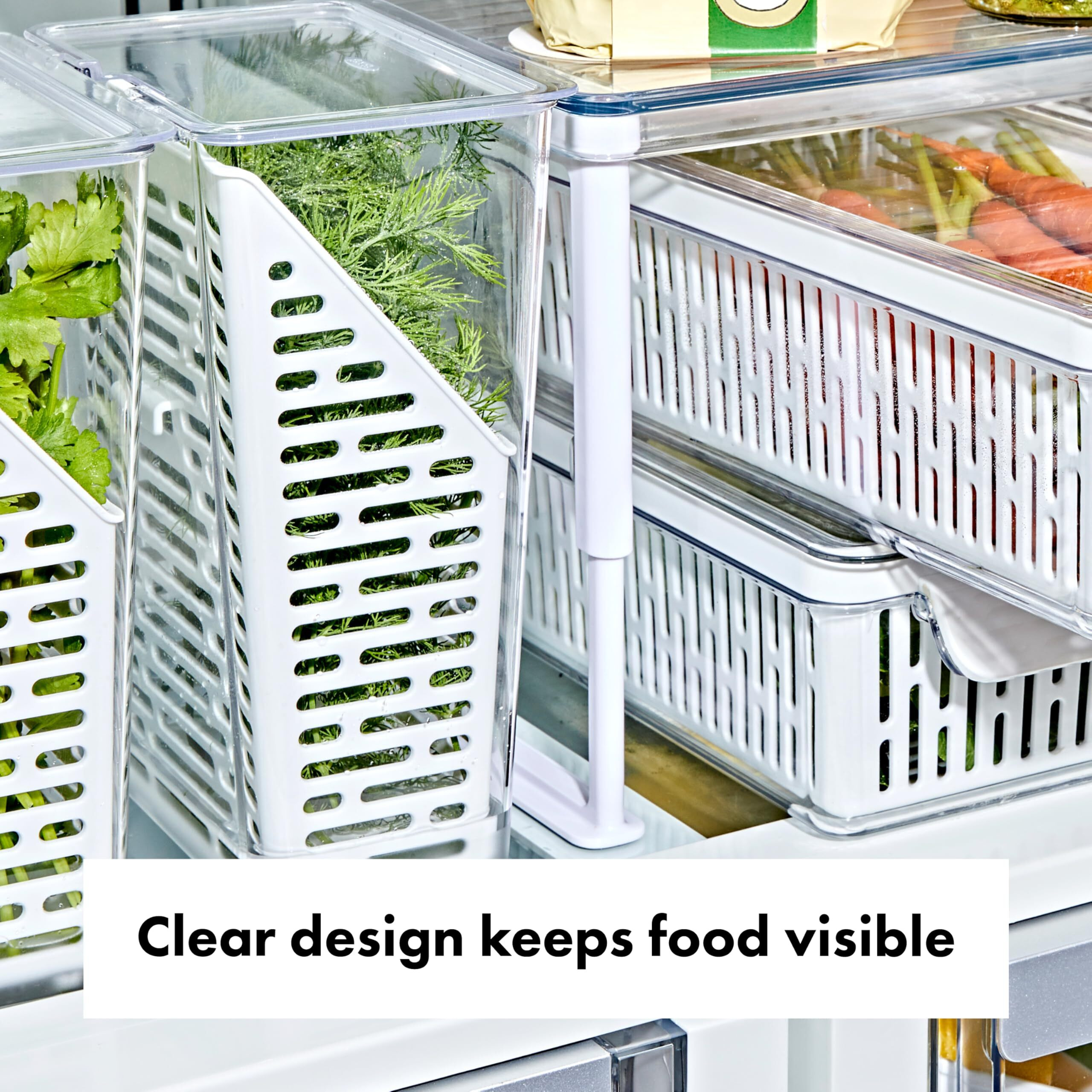 Oxo Good Grips Produce Saver - Herb Keeper  4.5 X 6.0 X 11.3 In  White