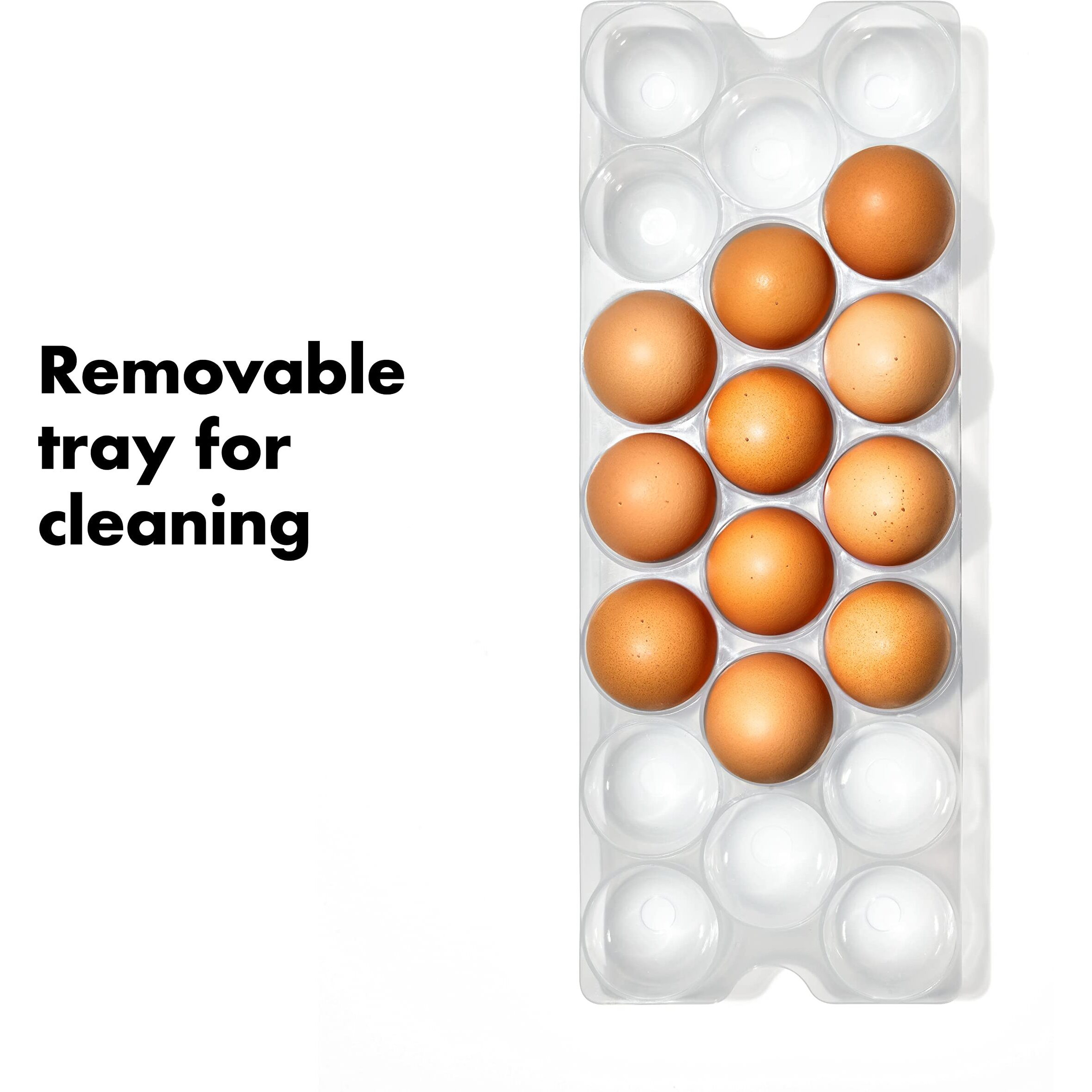 Oxo Good Grips Fridge Egg Holder With Removable Tray And Lid