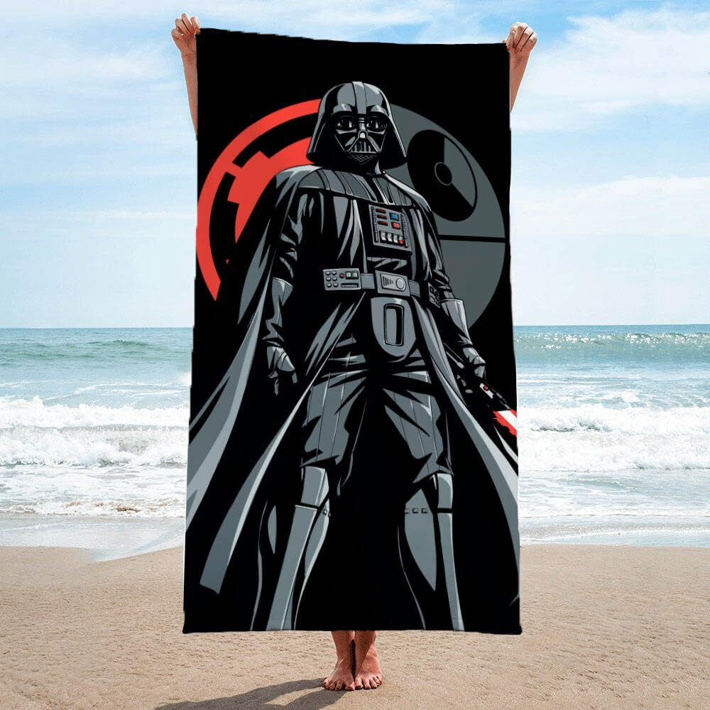 Jay Franco Star Wars Darth Vader Bath Pool Beach Towel - Kids Super Soft & Absorbent 100% Cotton Towel  Measures 28 X 58