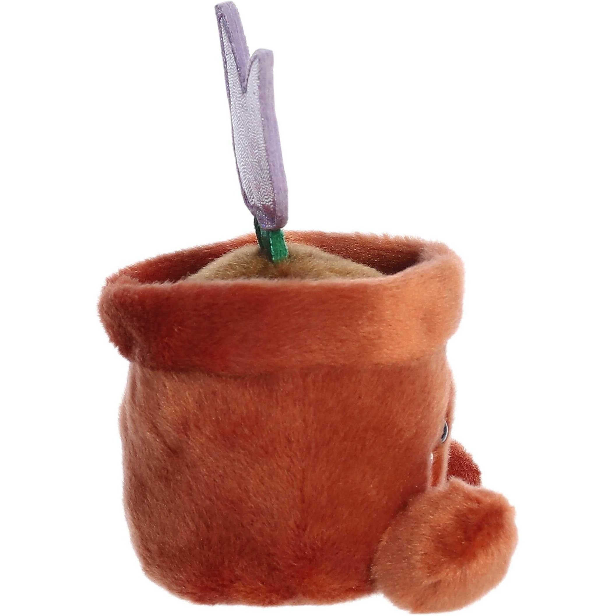 Aurora Adorable Palm Pals Holland Potted Tulip Stuffed Animal - Pocket-Sized Play - Collectable Fun - Brown 5 Inches