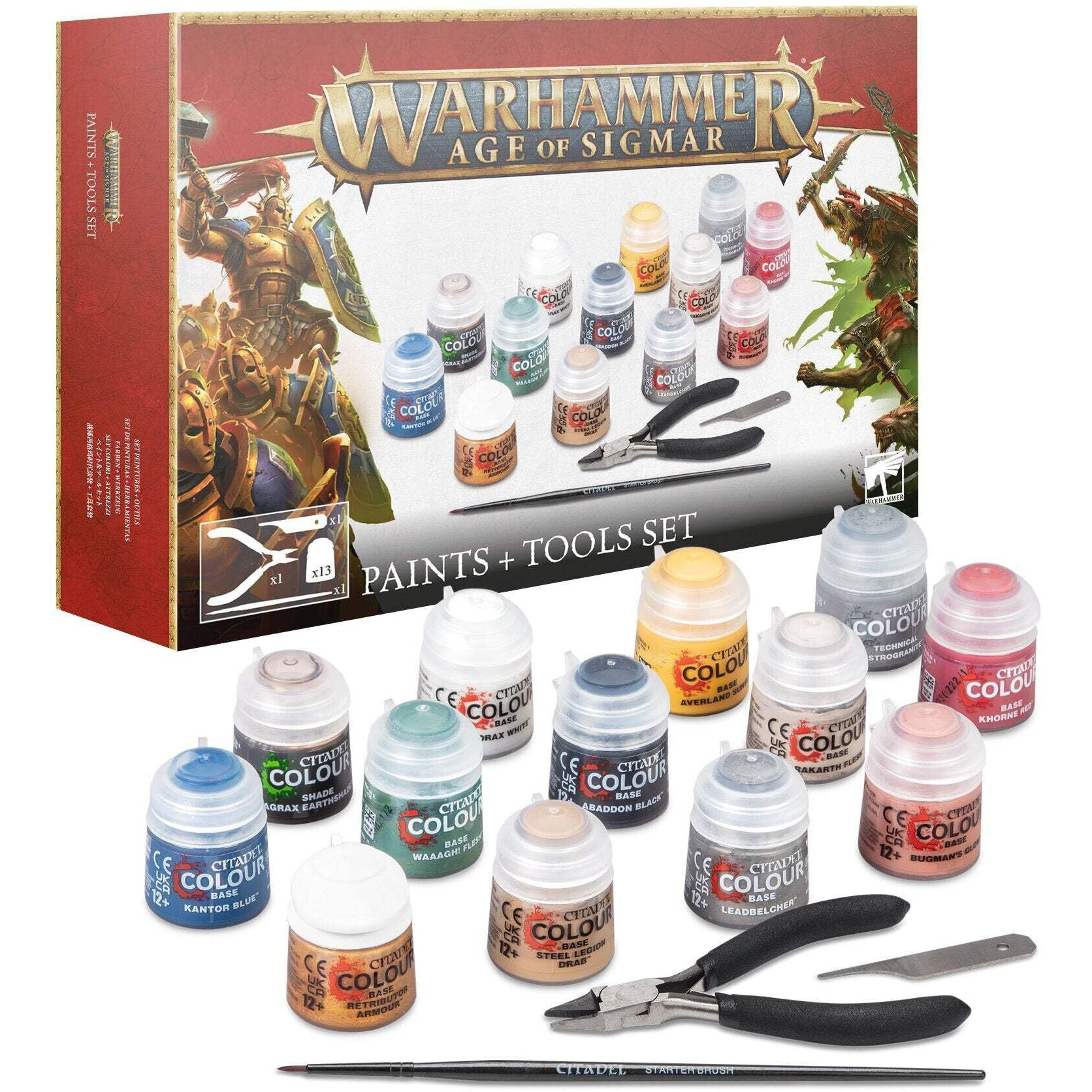 Games Workshop - Warhammer - Age Of Sigmar Paints + Tools (2024 3Rd Edition)