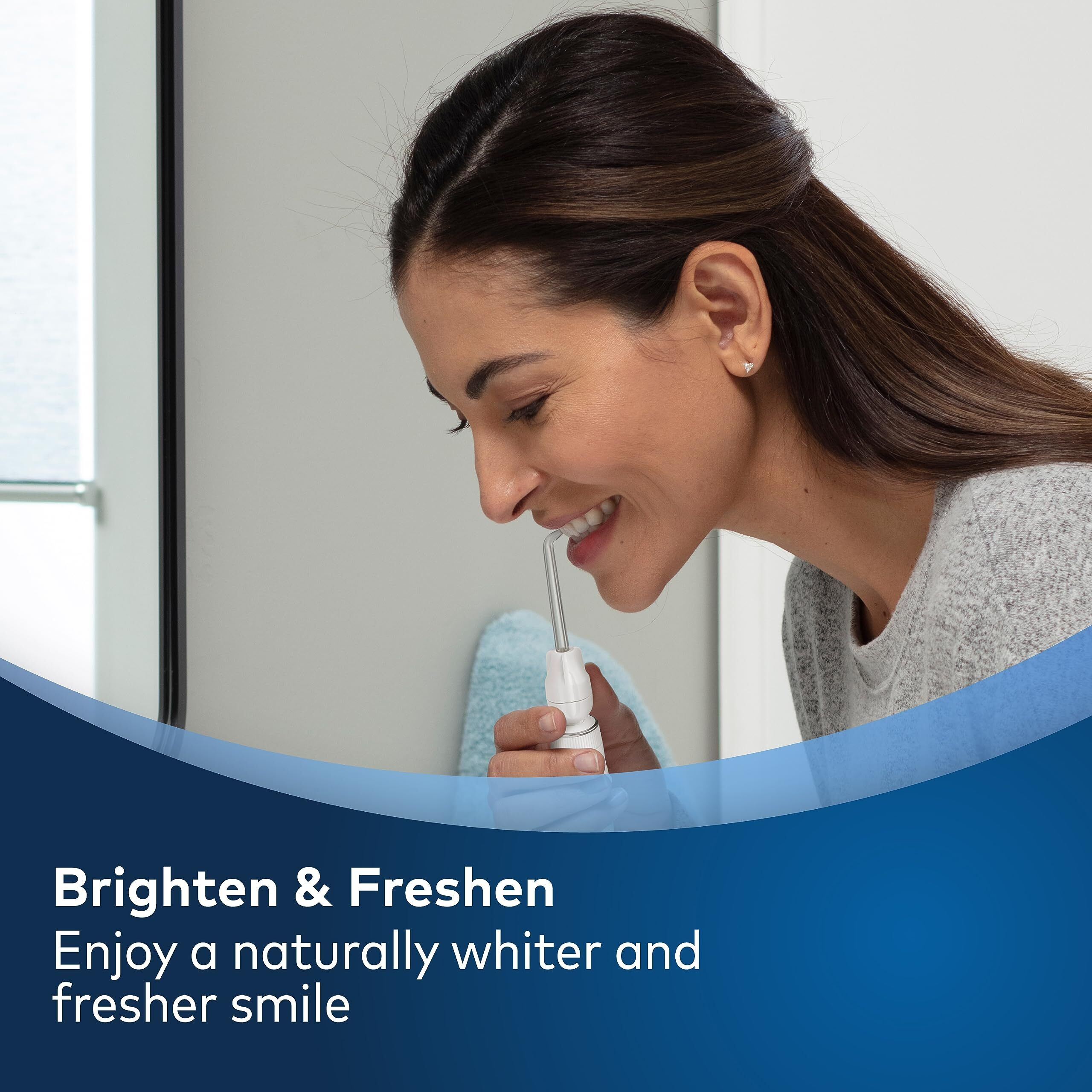 Waterpik Boost Water Flosser Tip With 30 Fresh Mint Whitening Tablets  Whiten Teeth And Remove Stains Gently